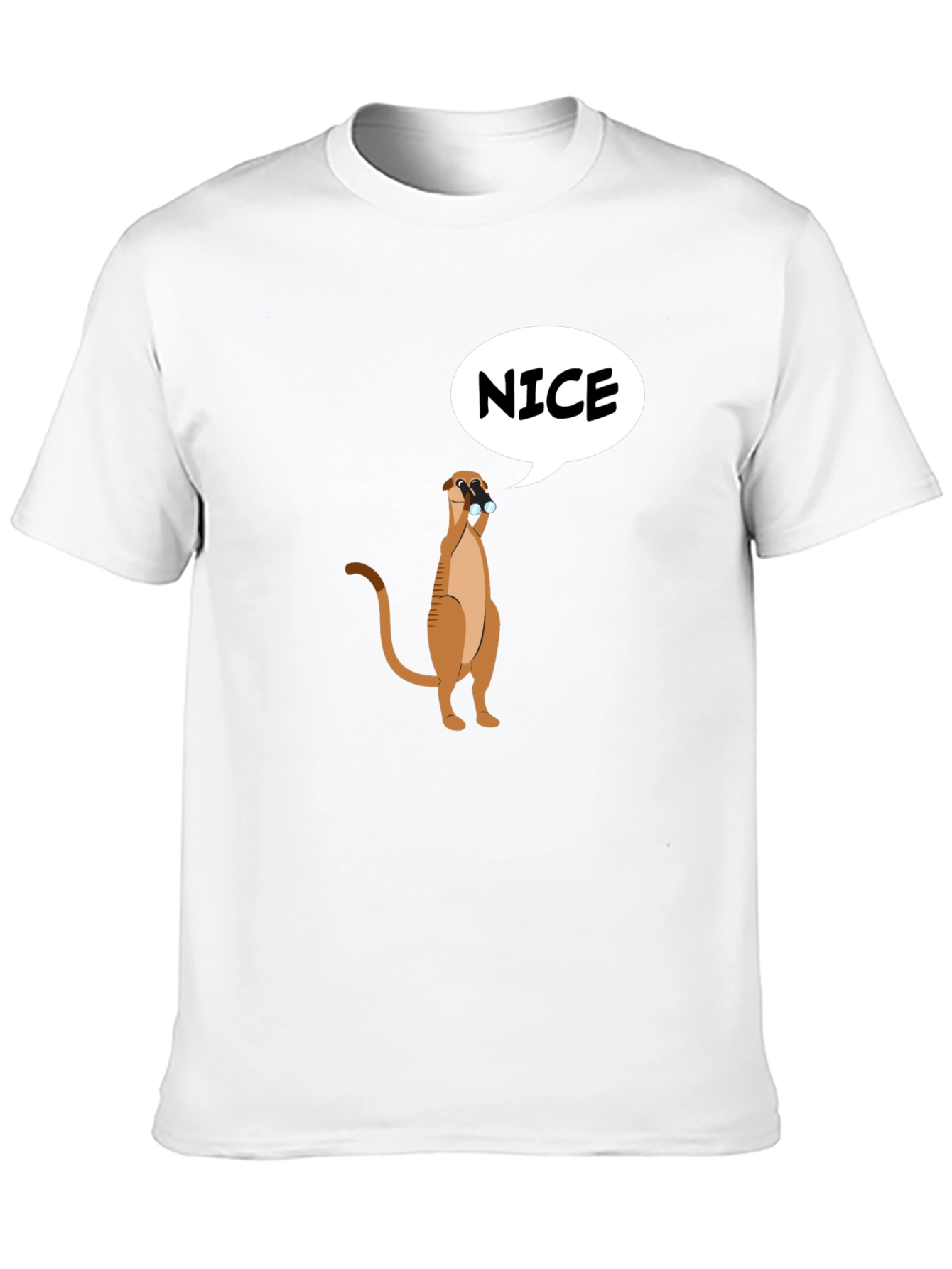 Black Funny Meerkat Nice T-Shirt - Unisex view 10