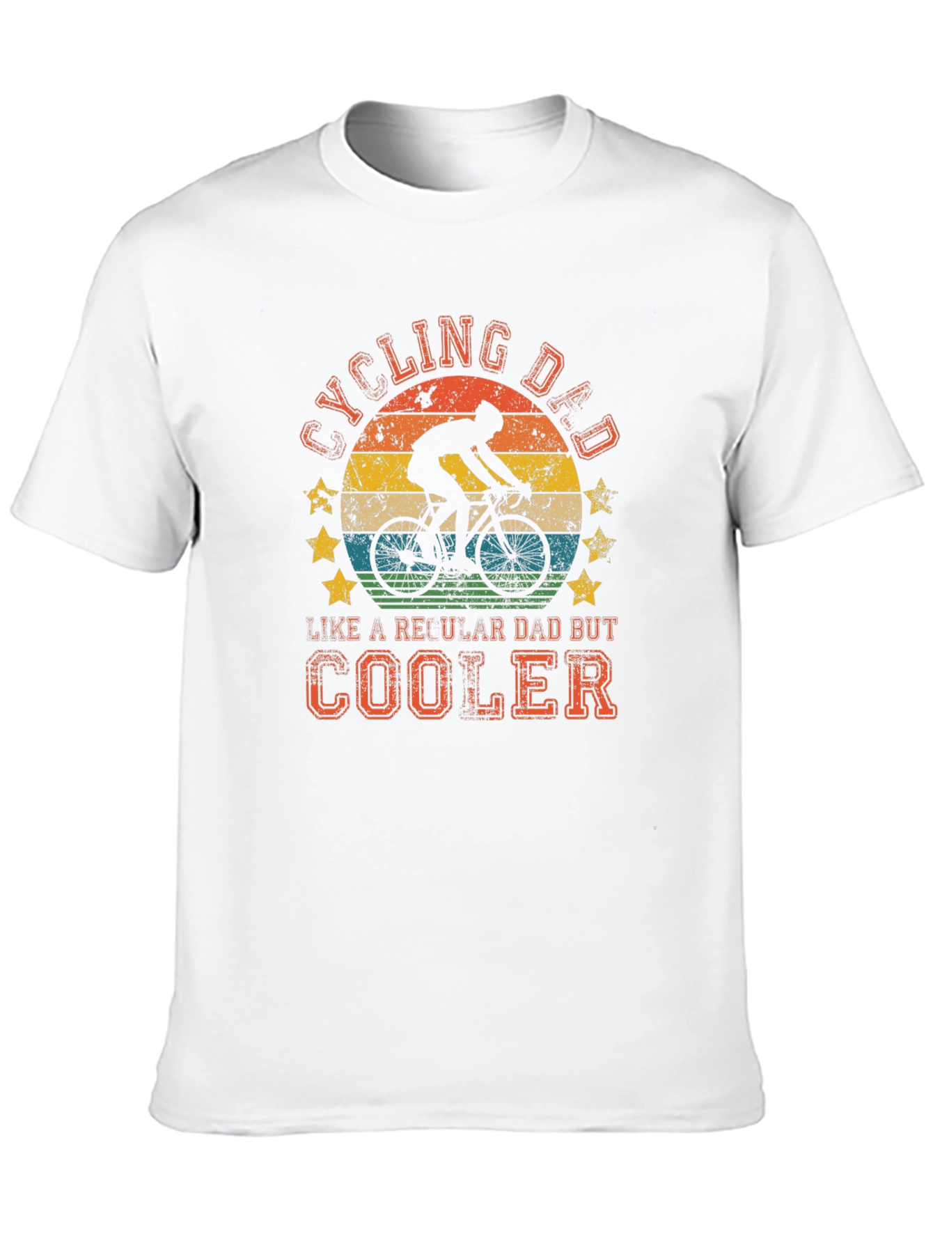 Black Cycling Dad T-Shirt: Cooler Than a Regular Dad view 10