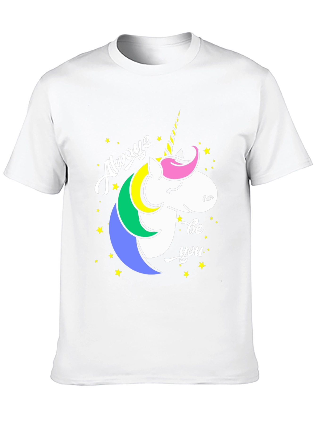 Black Always Be You Unicorn Graphic Tee - Black view 10