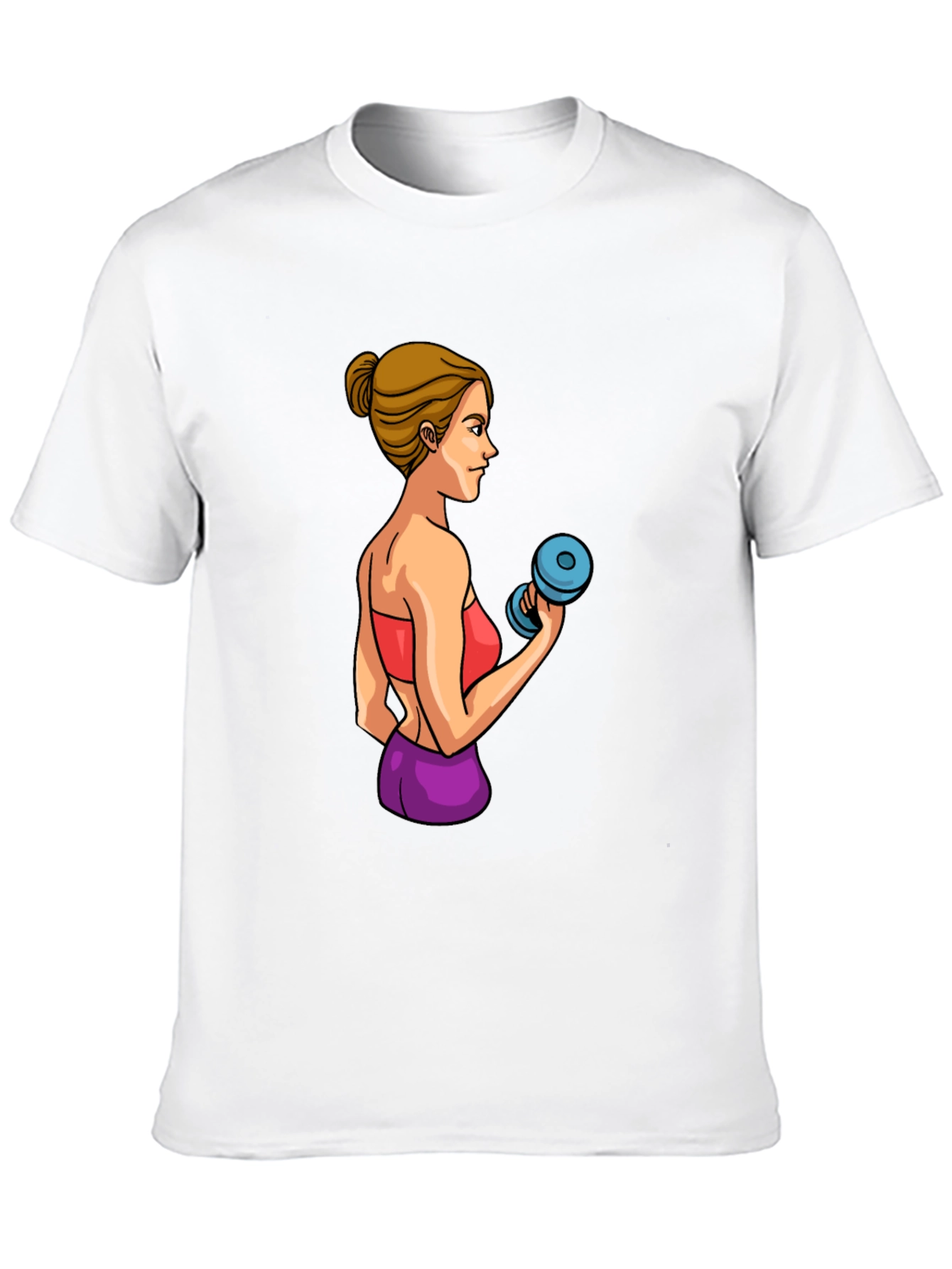 Black Workout Woman Graphic T-Shirt view 10