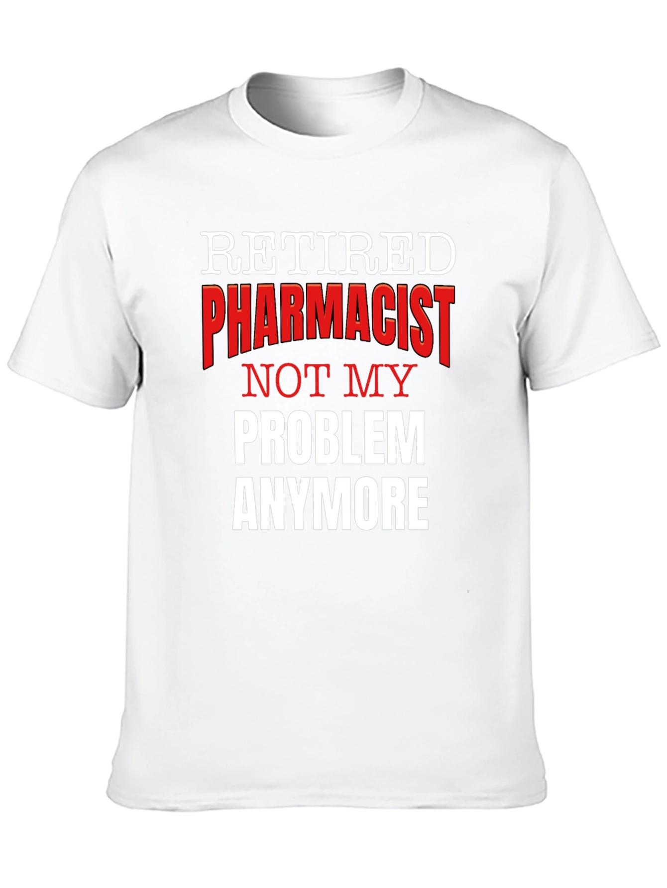 Black Retired Pharmacist Novelty Graphic T-Shirt view 10