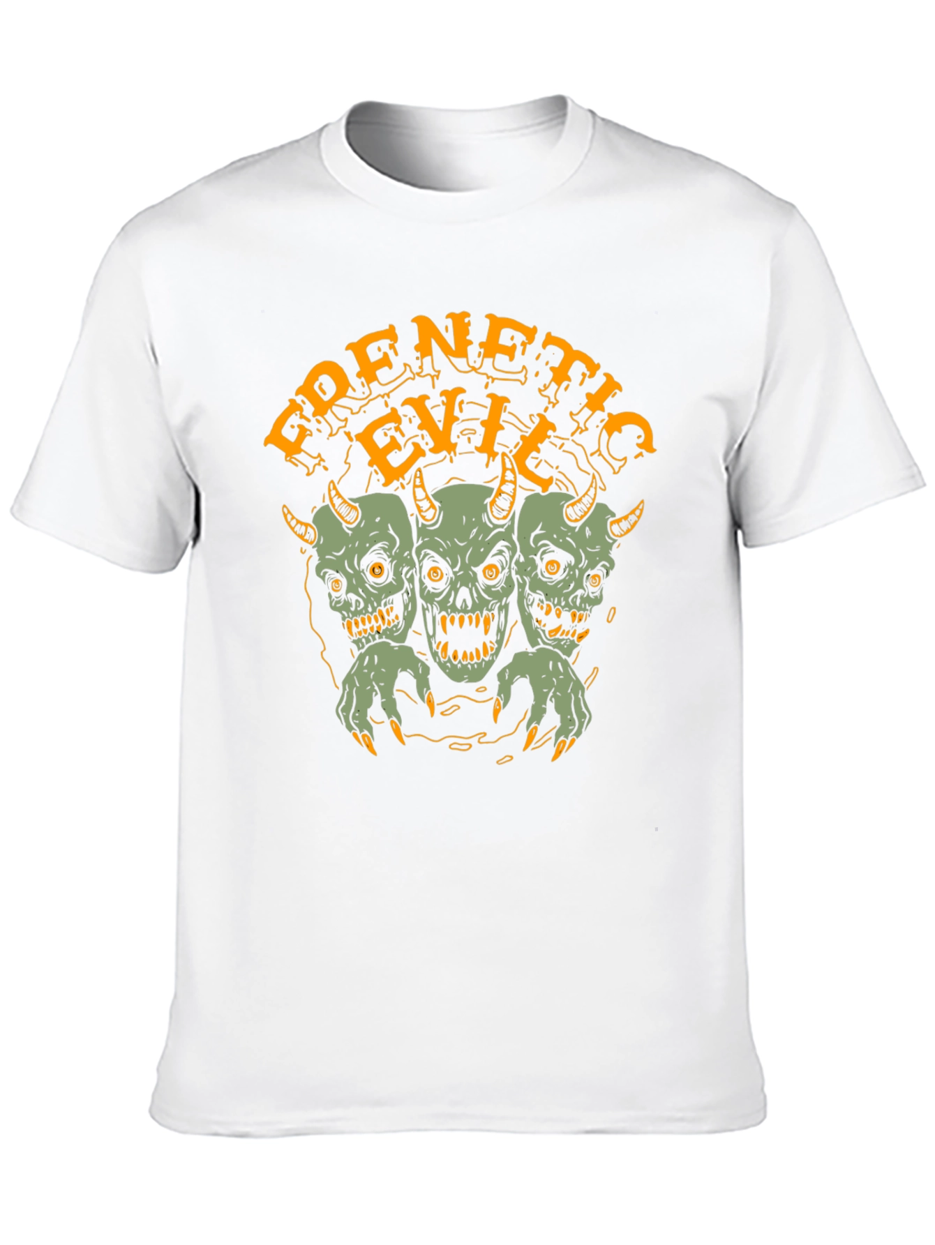 Black Frenetic Evil Graphic Tee - Men's Black T-Shirt view 10