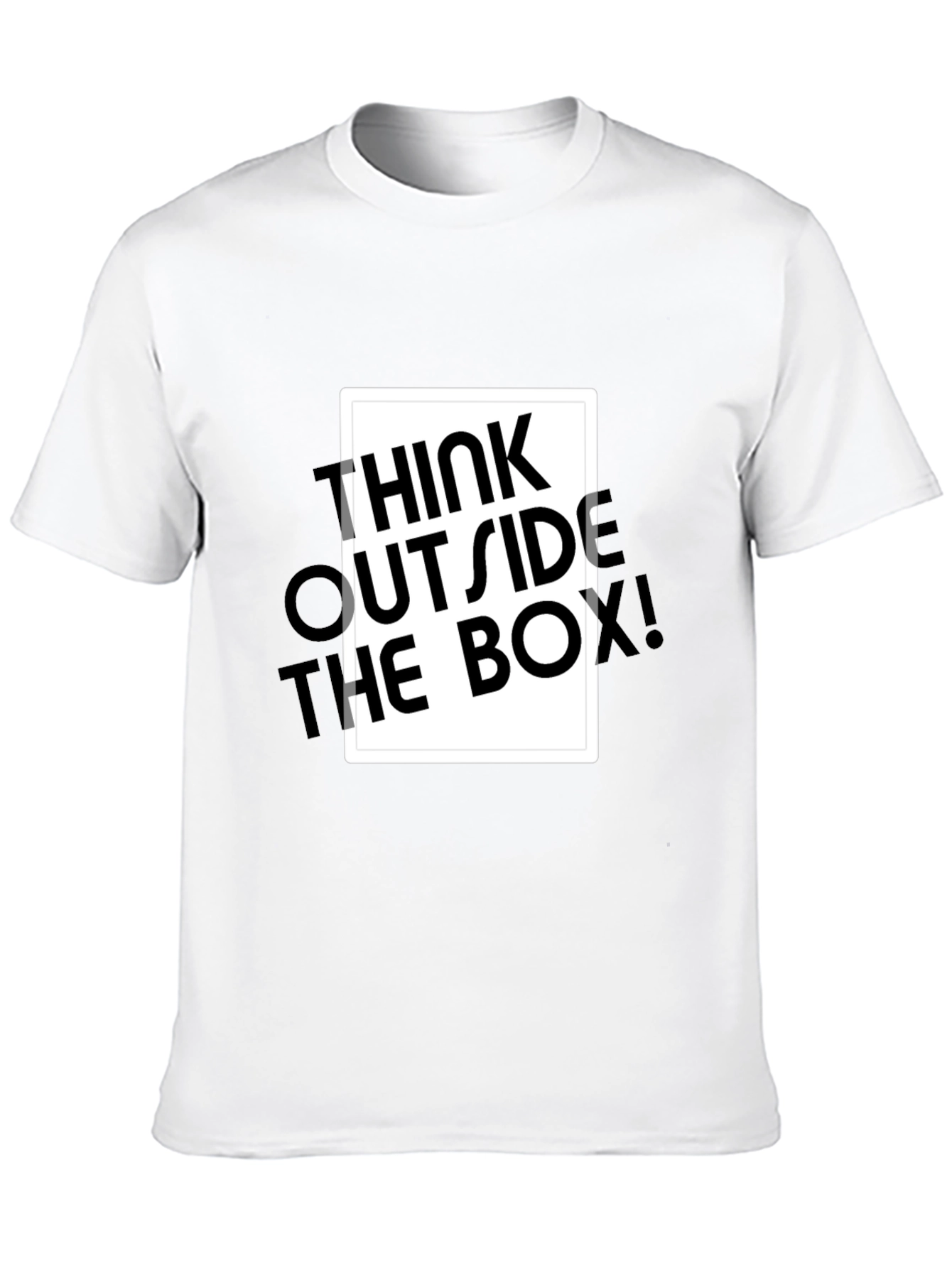 Black Think Outside the Box Graphic Tee - Black view 10