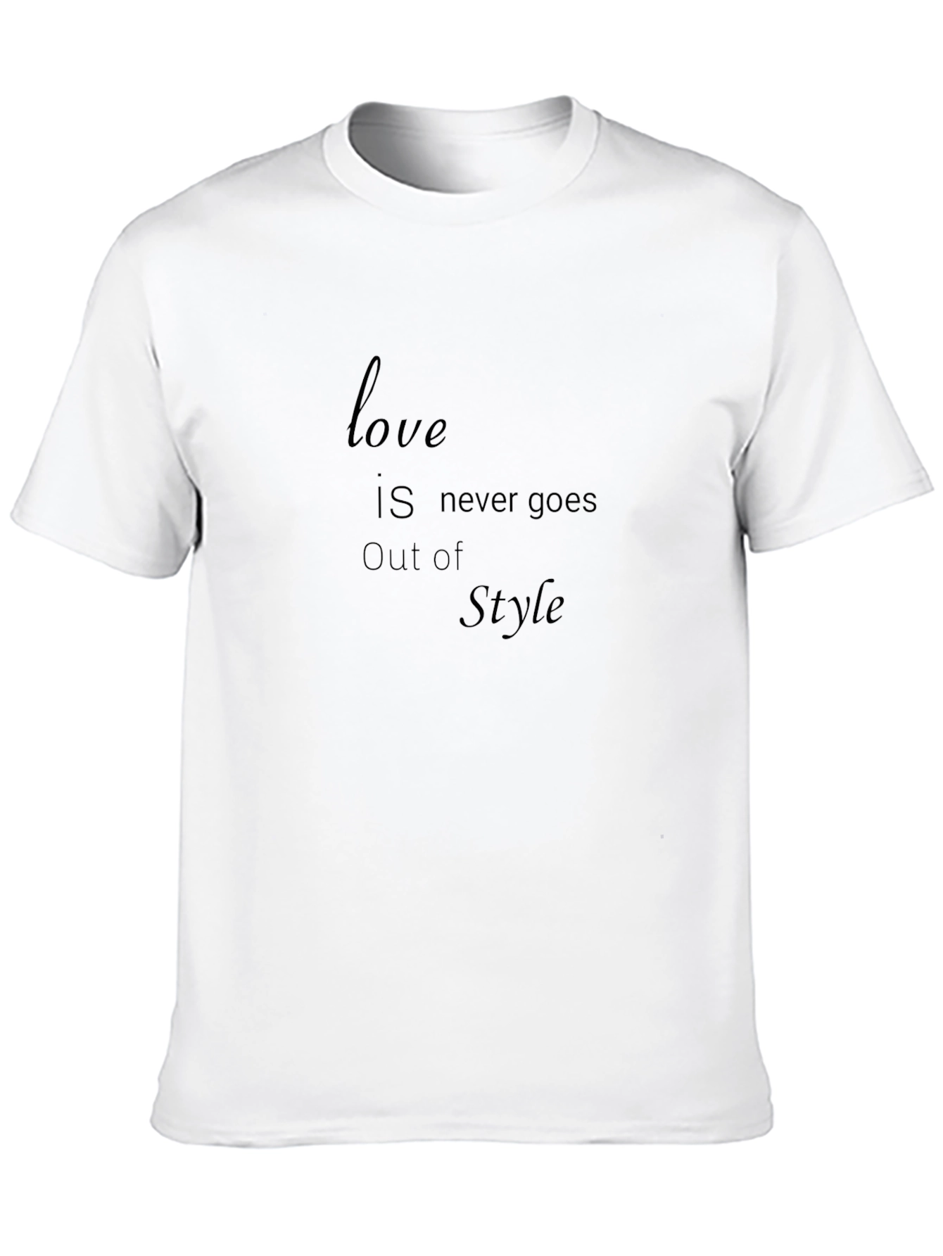 Black Love Is Never Goes Out of Style Black T-Shirt view 10