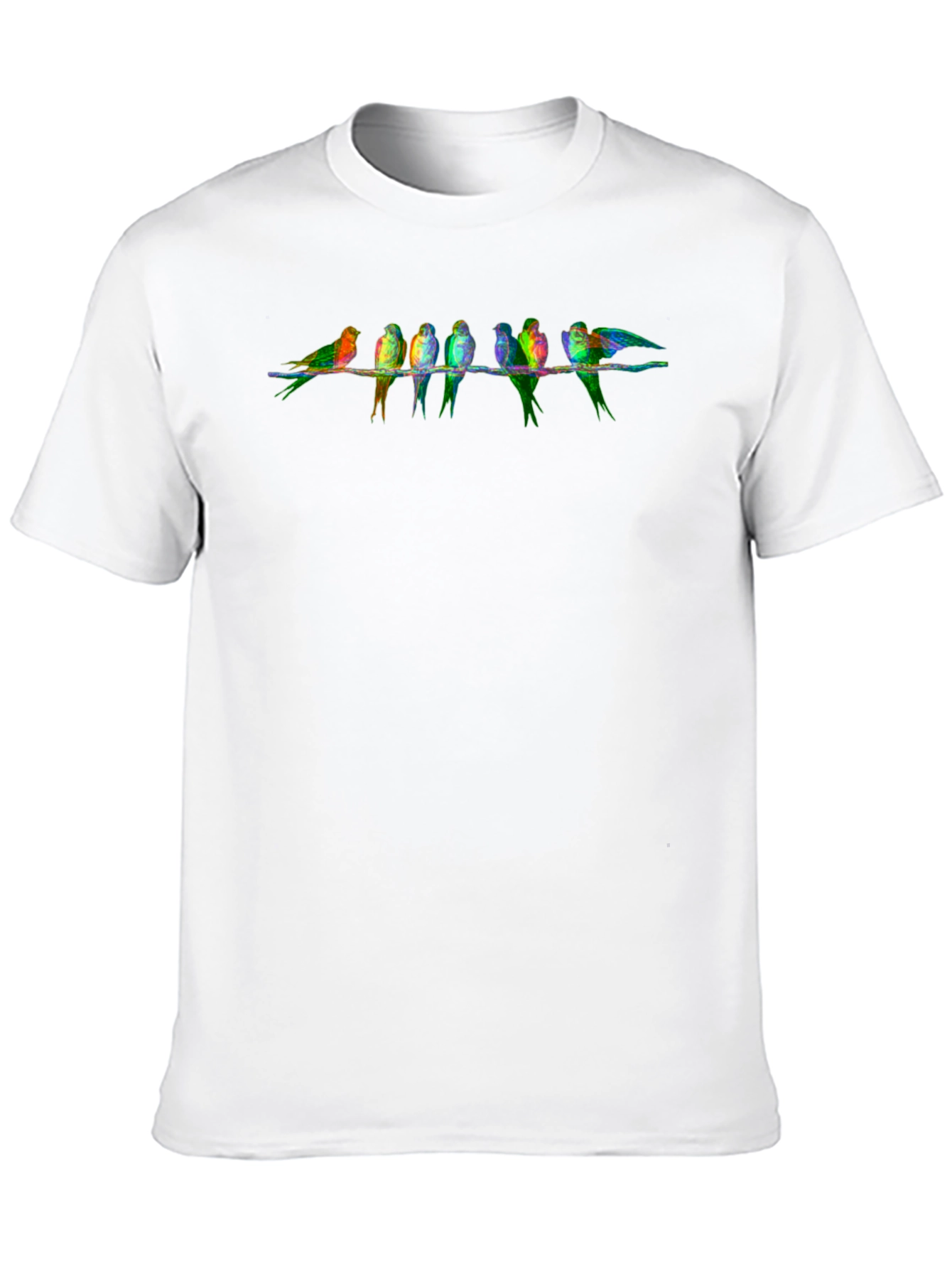 Black Birds on a Wire Graphic T-Shirt view 10