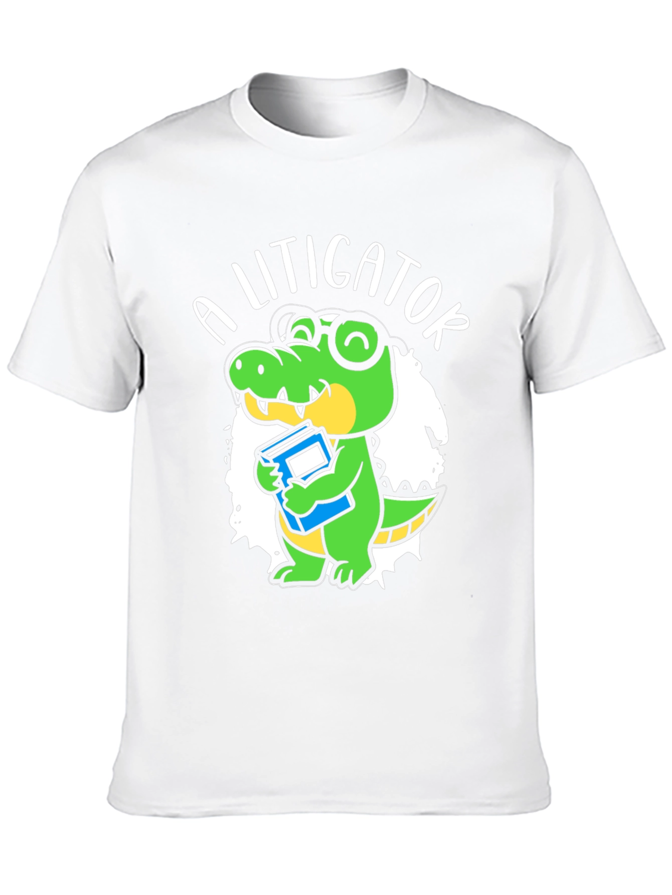Black A Litigator Alligator T-Shirt - Lawyer Crocodile Tee view 10
