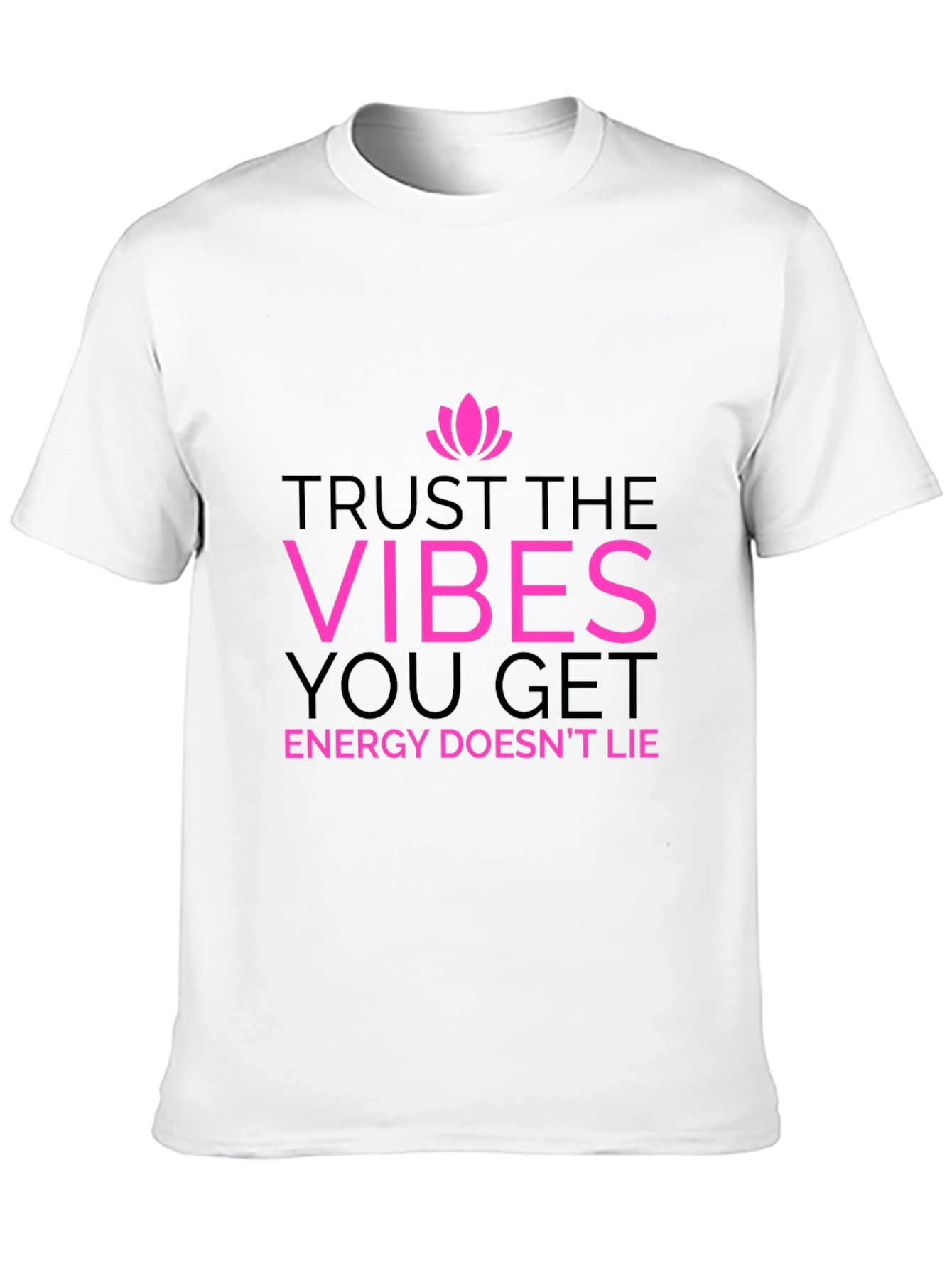 Black Trust the Vibes Graphic Tee - Positive Energy Shirt view 10