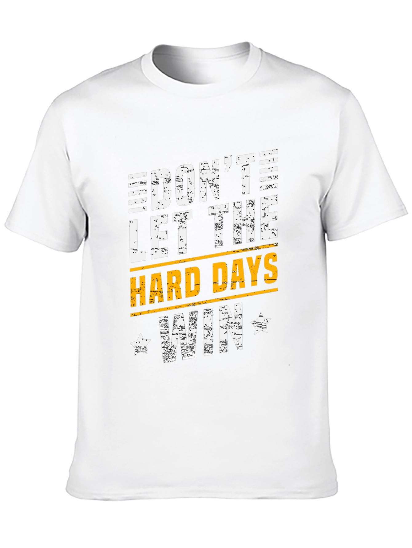 Black Motivational Graphic T-Shirt - Don't Let the Hard Days Win view 10