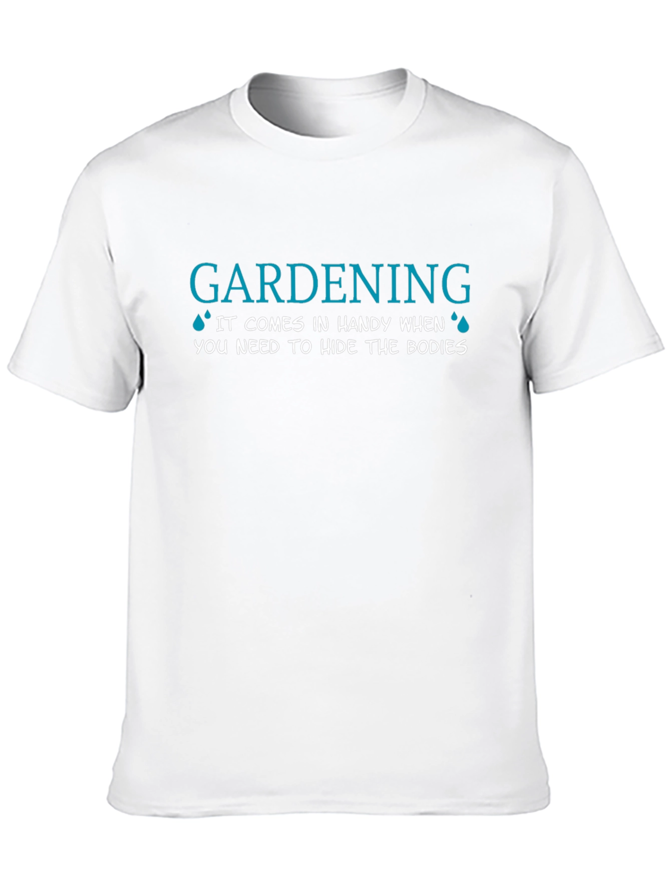 Black Gardening Hide Bodies T-Shirt view 10