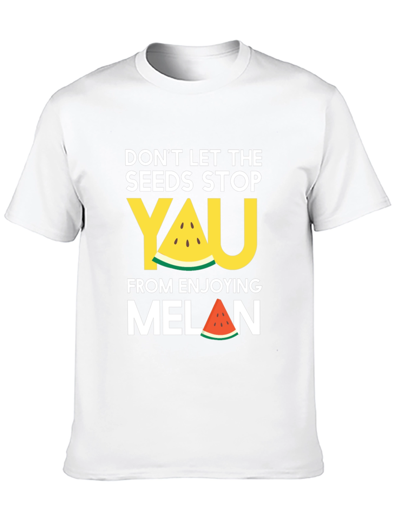 Black Funny Watermelon Seeds T-Shirt: Don't Let the Seeds Stop You! view 10