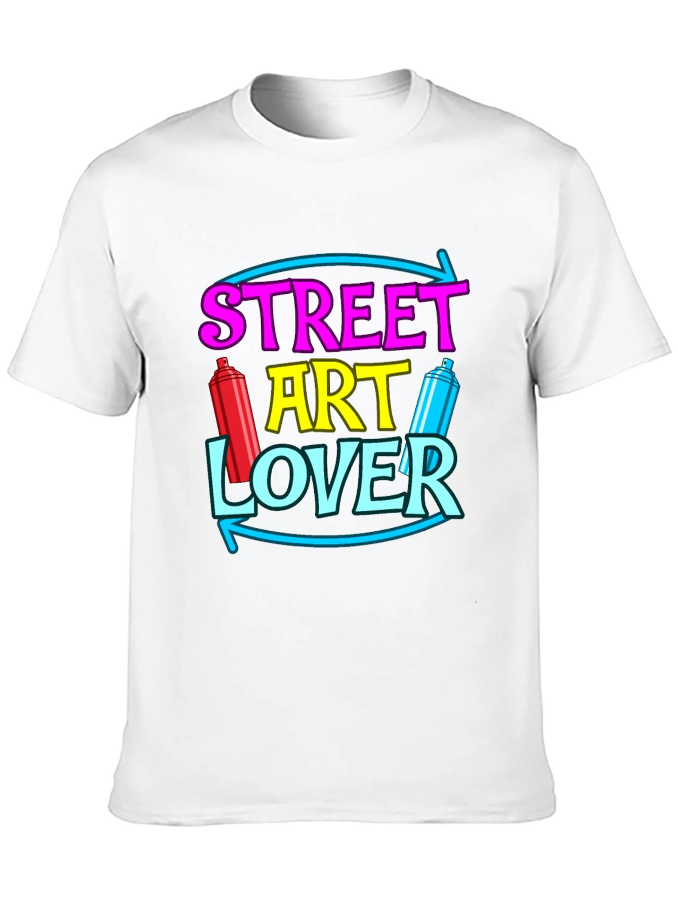 Black Street Art Lover T-Shirt Graffiti Artist Tee view 10
