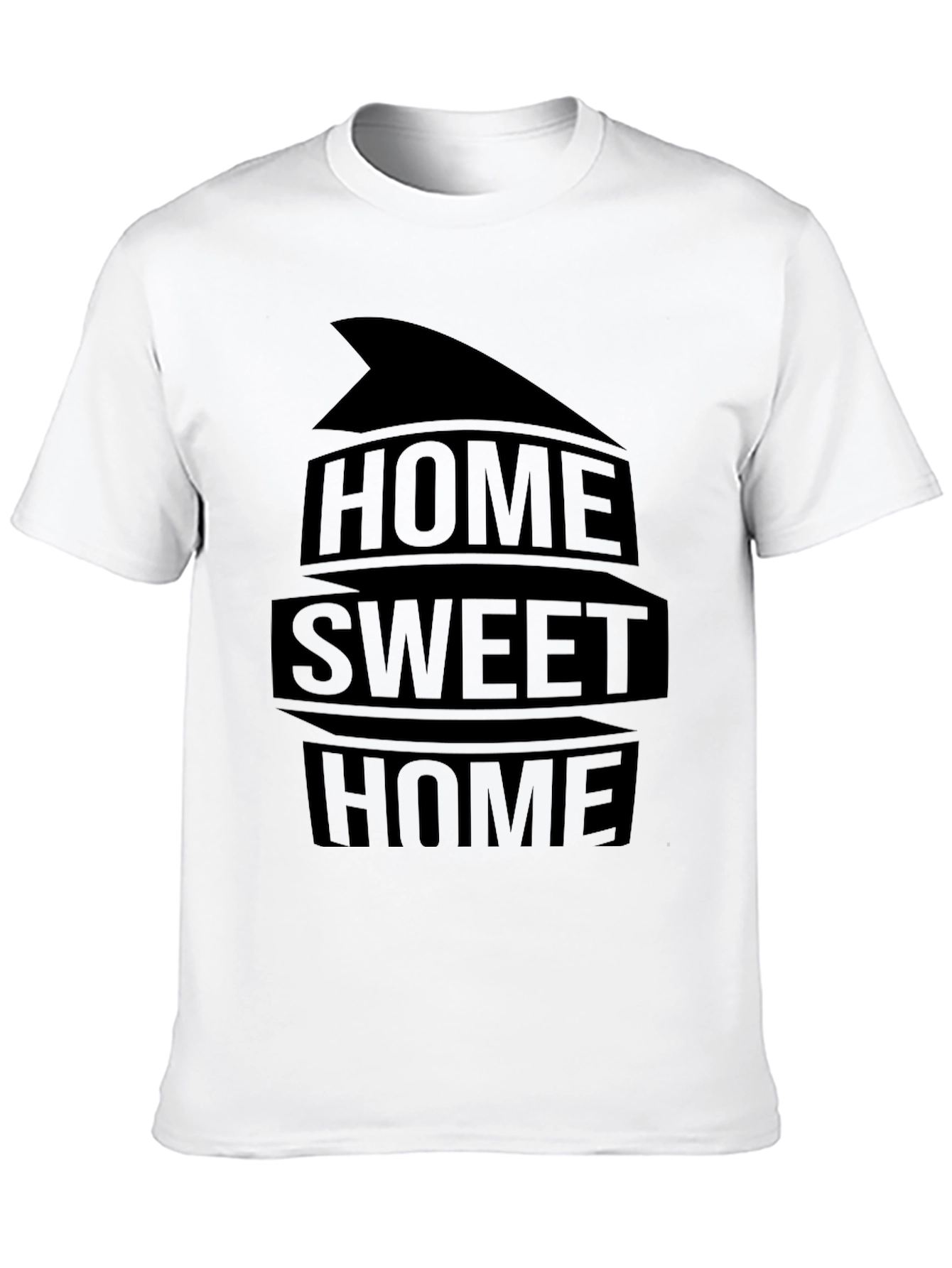 Black Home Sweet Home Black Graphic Tee view 10