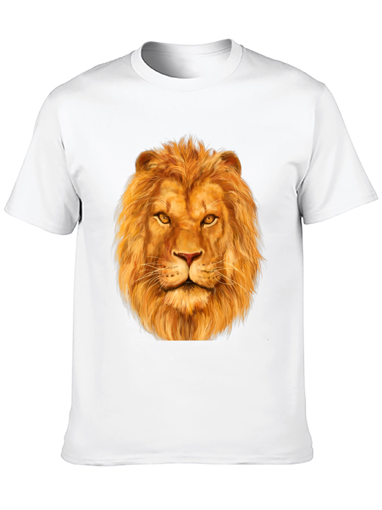 Black Lion Graphic Print Black T-Shirt view 10