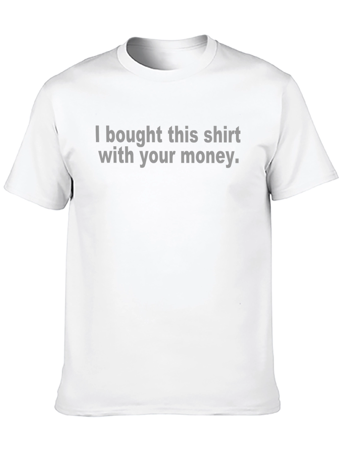 Black Humorous "Your Money" Graphic Tee view 10