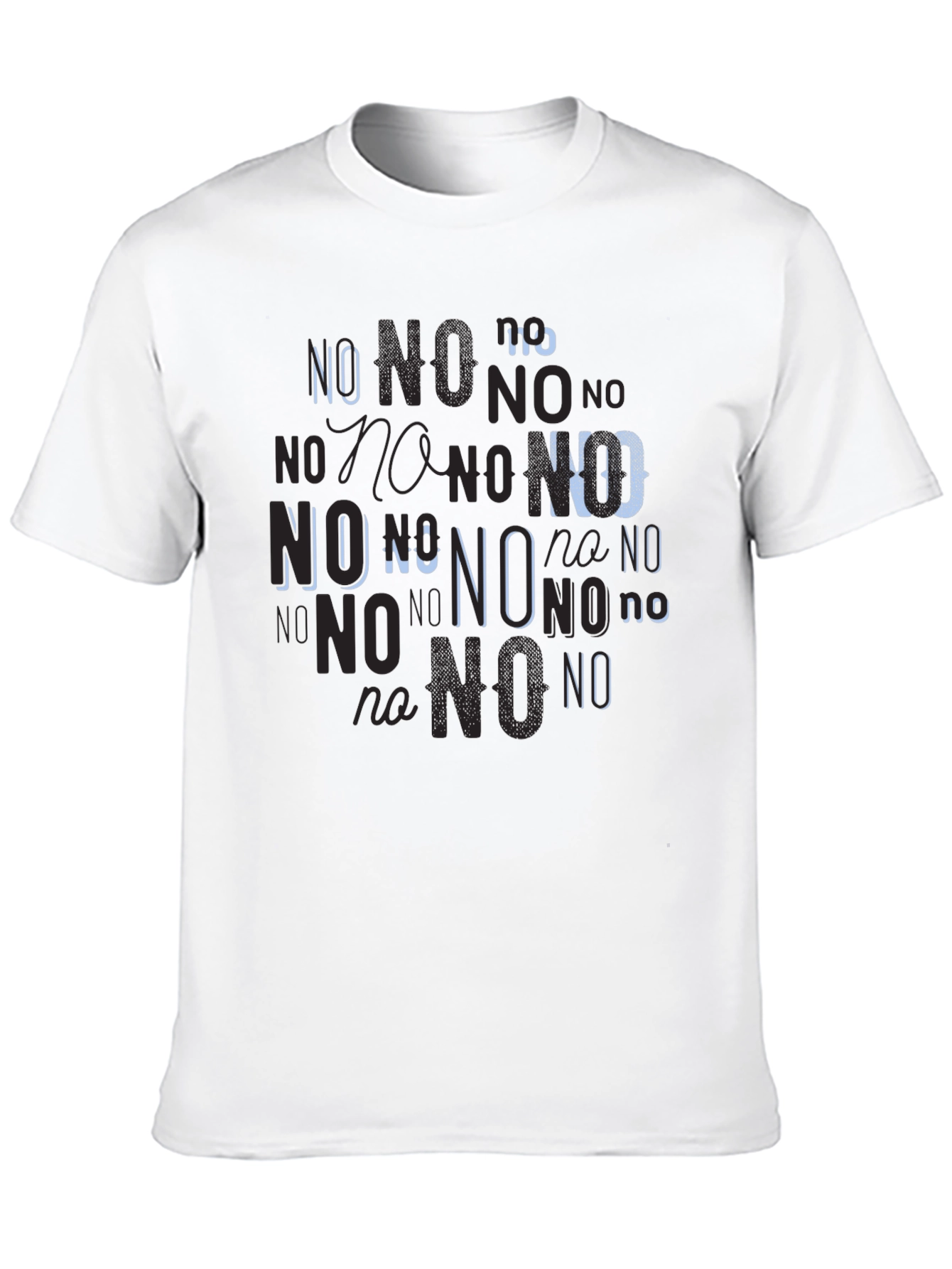 Black Statement Tee: No Graphic Print Black T-Shirt view 10