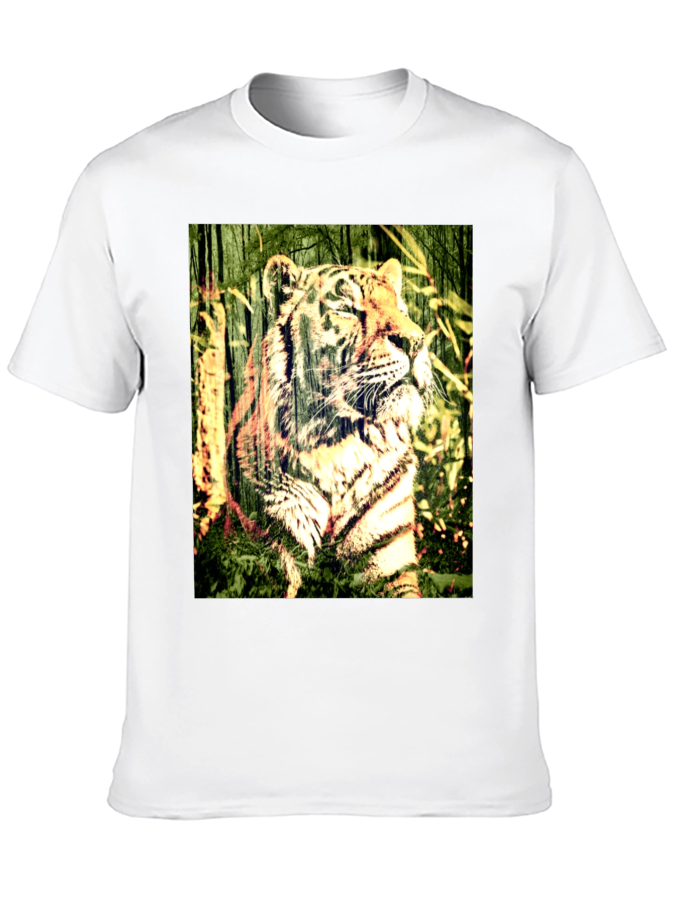 Black Tiger Graphic Black T-Shirt view 10
