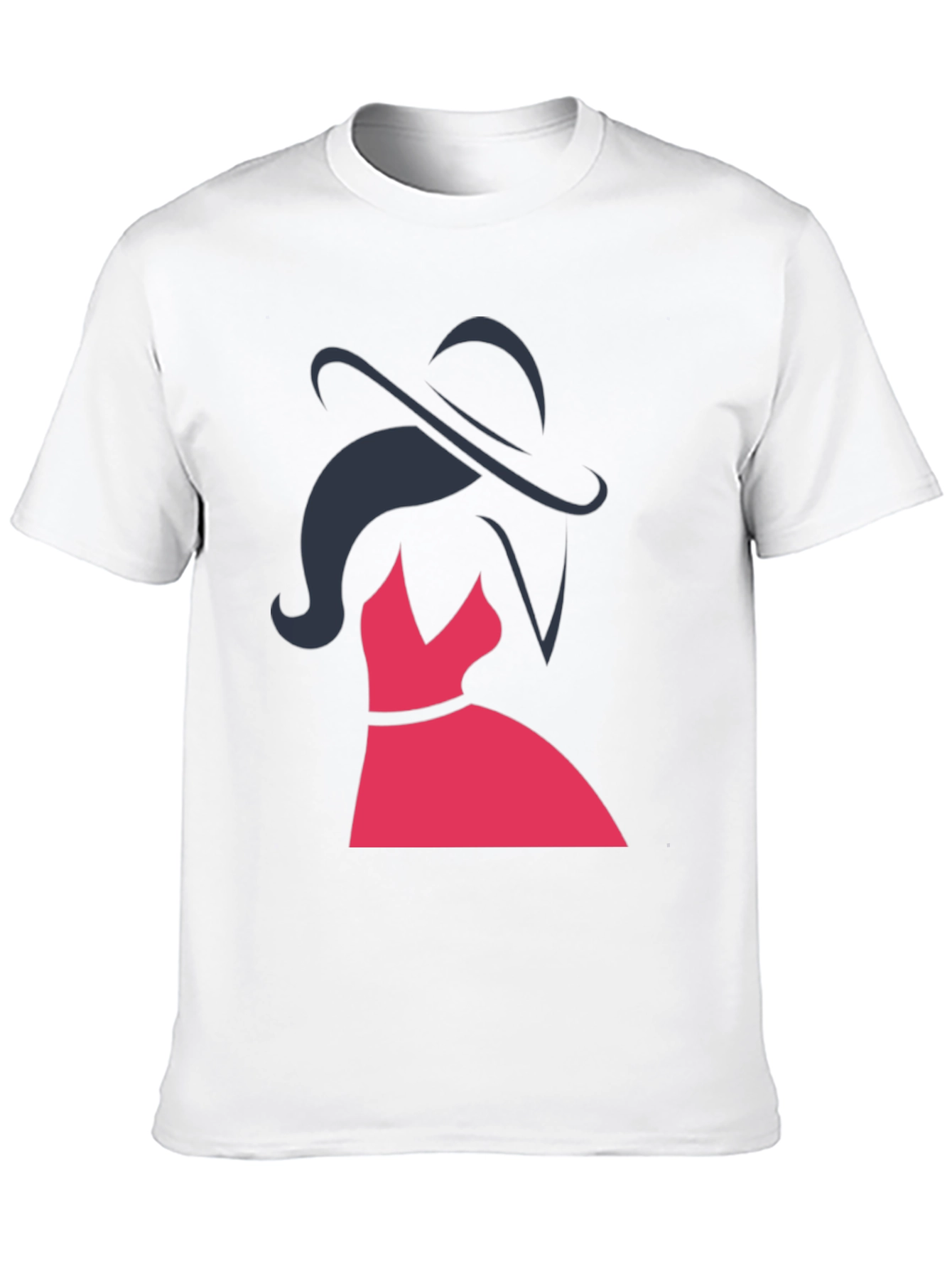 Black Elegant Woman Graphic Tee - Stylish Fashion Top view 10