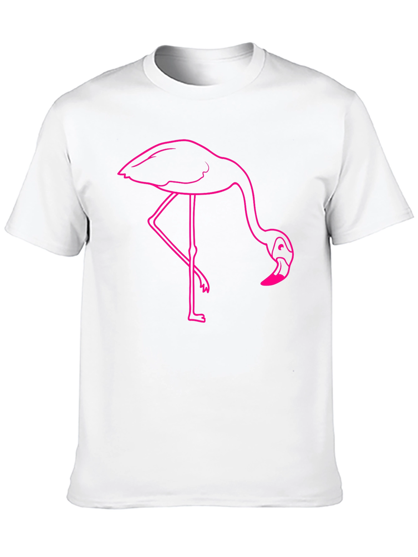 Black Flamingo Graphic Tee - Casual Black T-Shirt view 10