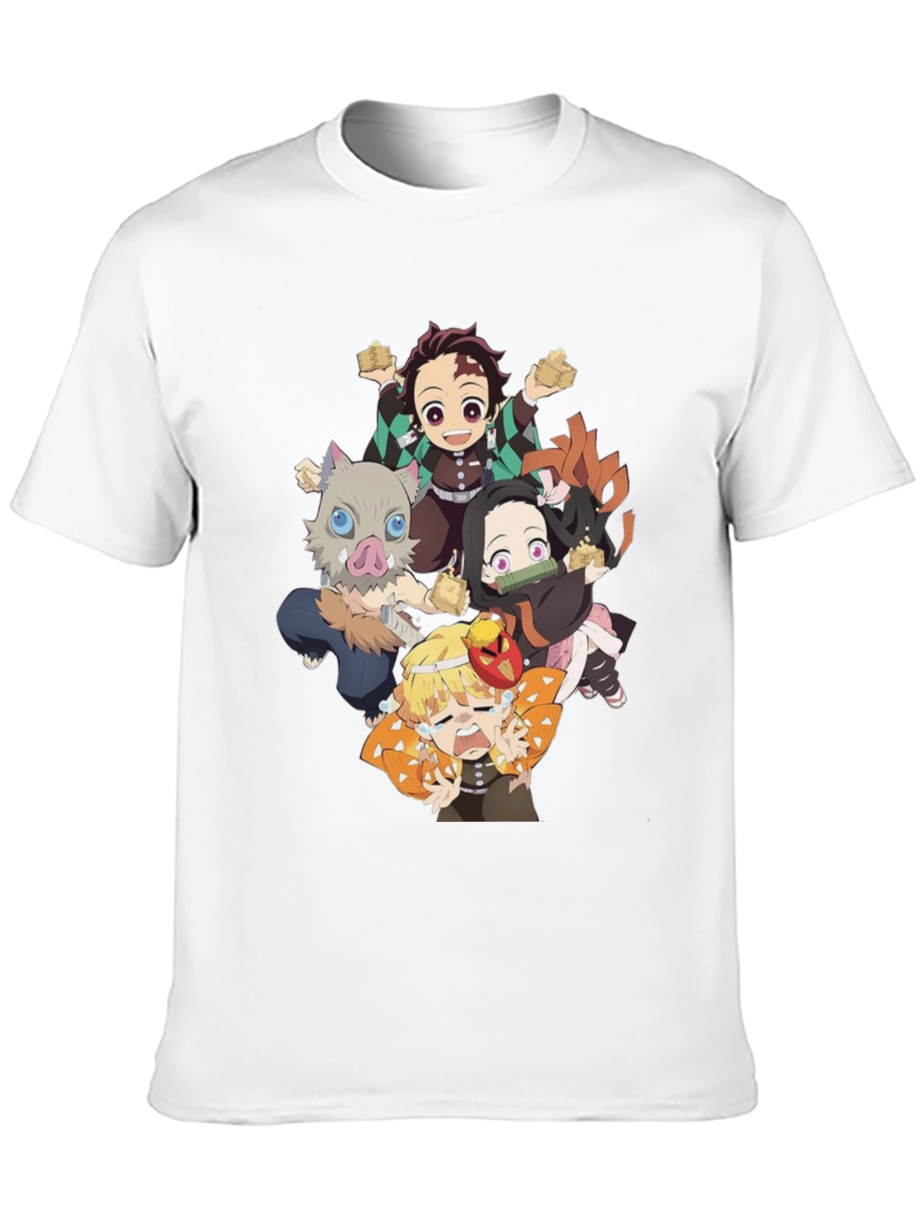 Black Anime Character Graphic Print Black T-Shirt view 10