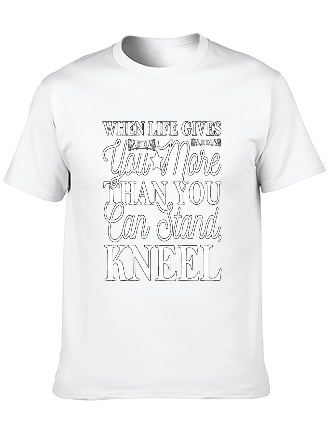 Black When Life Gives You More T-Shirt - Kneel Inspiration view 10