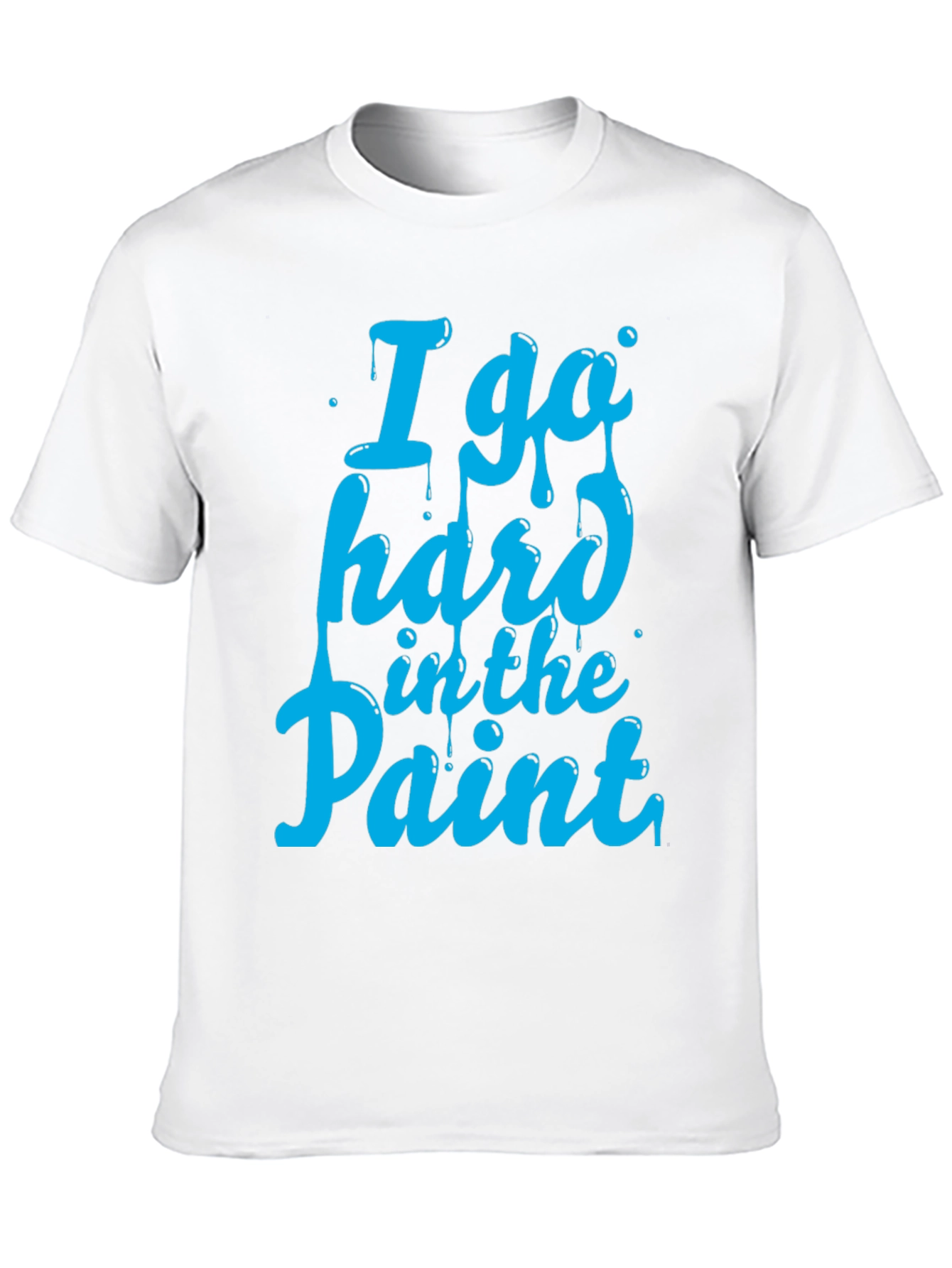 Black I Go Hard in the Paint T-Shirt - Basketball Inspired Tee view 10