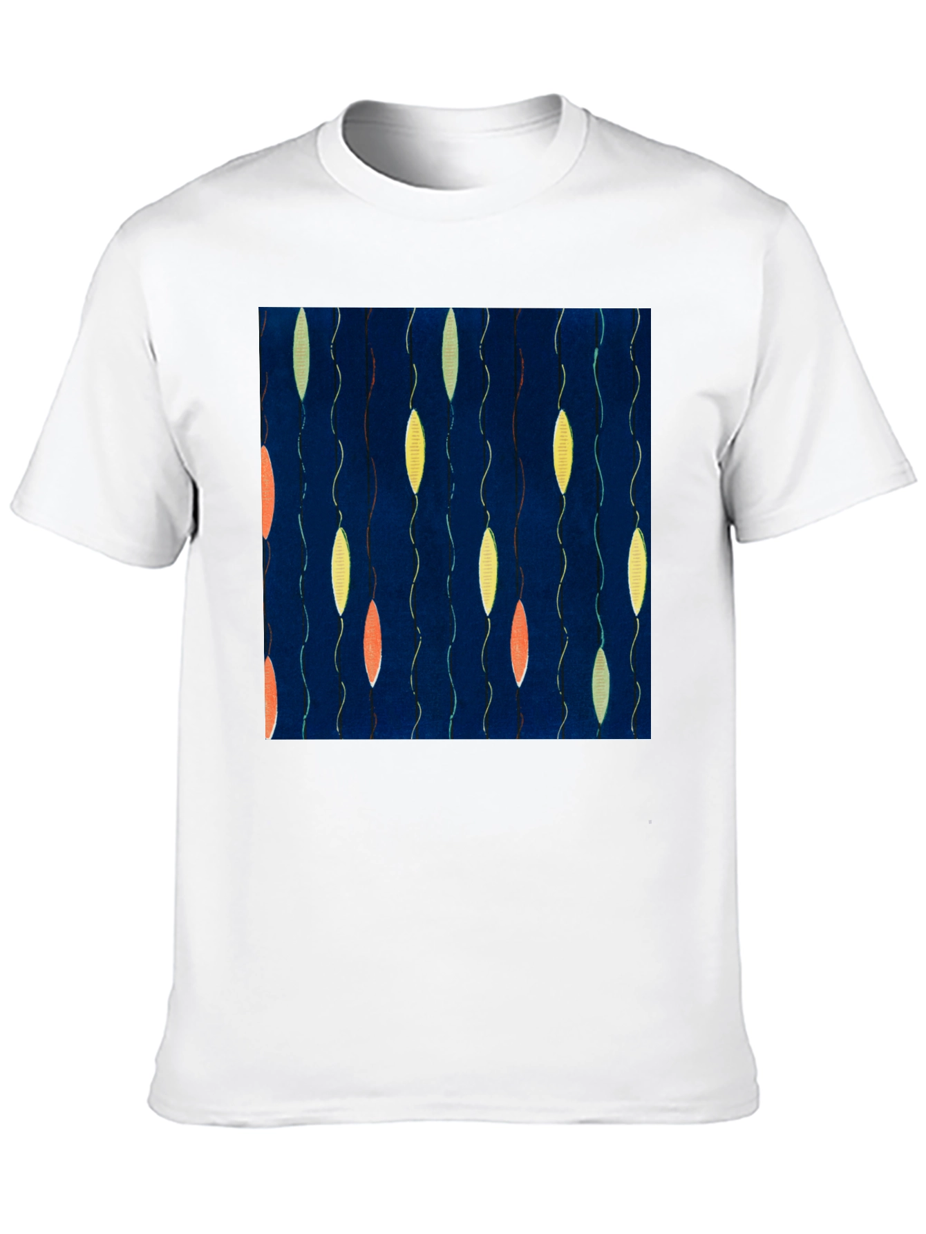 Black Abstract Pattern T-Shirt - Unique Graphic Tee view 10