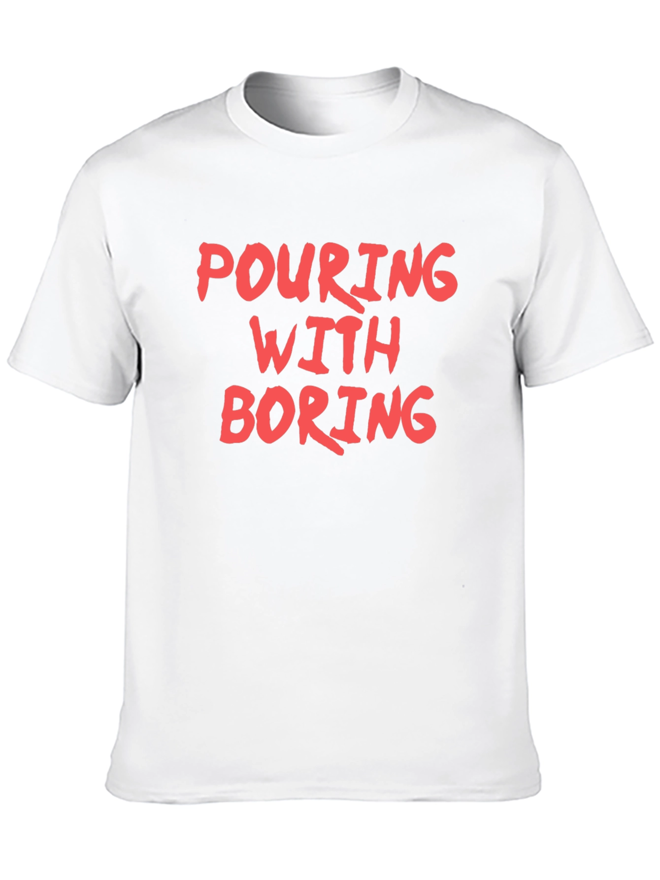 Black Pouring With Boring Graphic T-Shirt - Casual Wear view 10