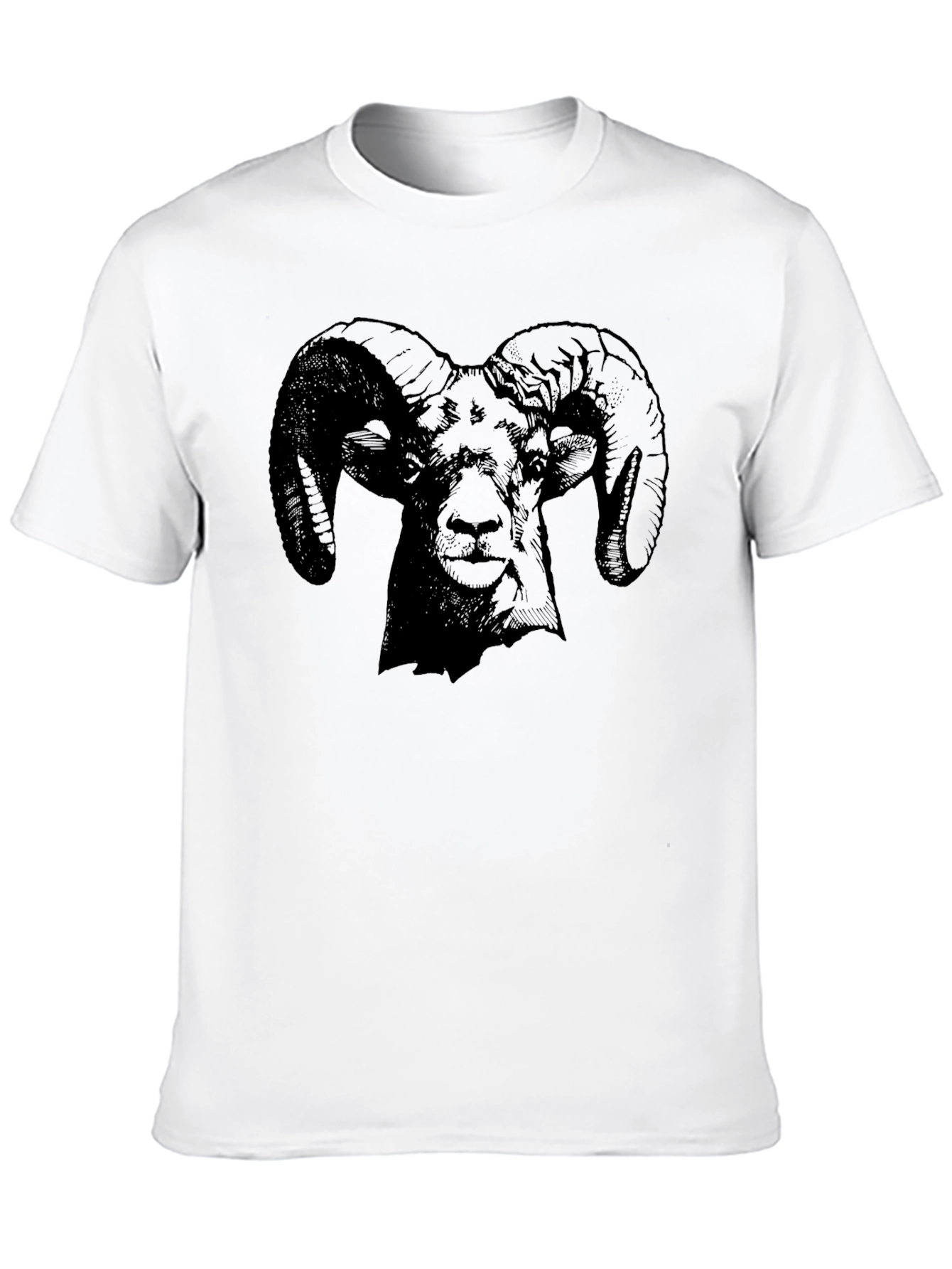 Black Ram Graphic Print Black T-Shirt view 10
