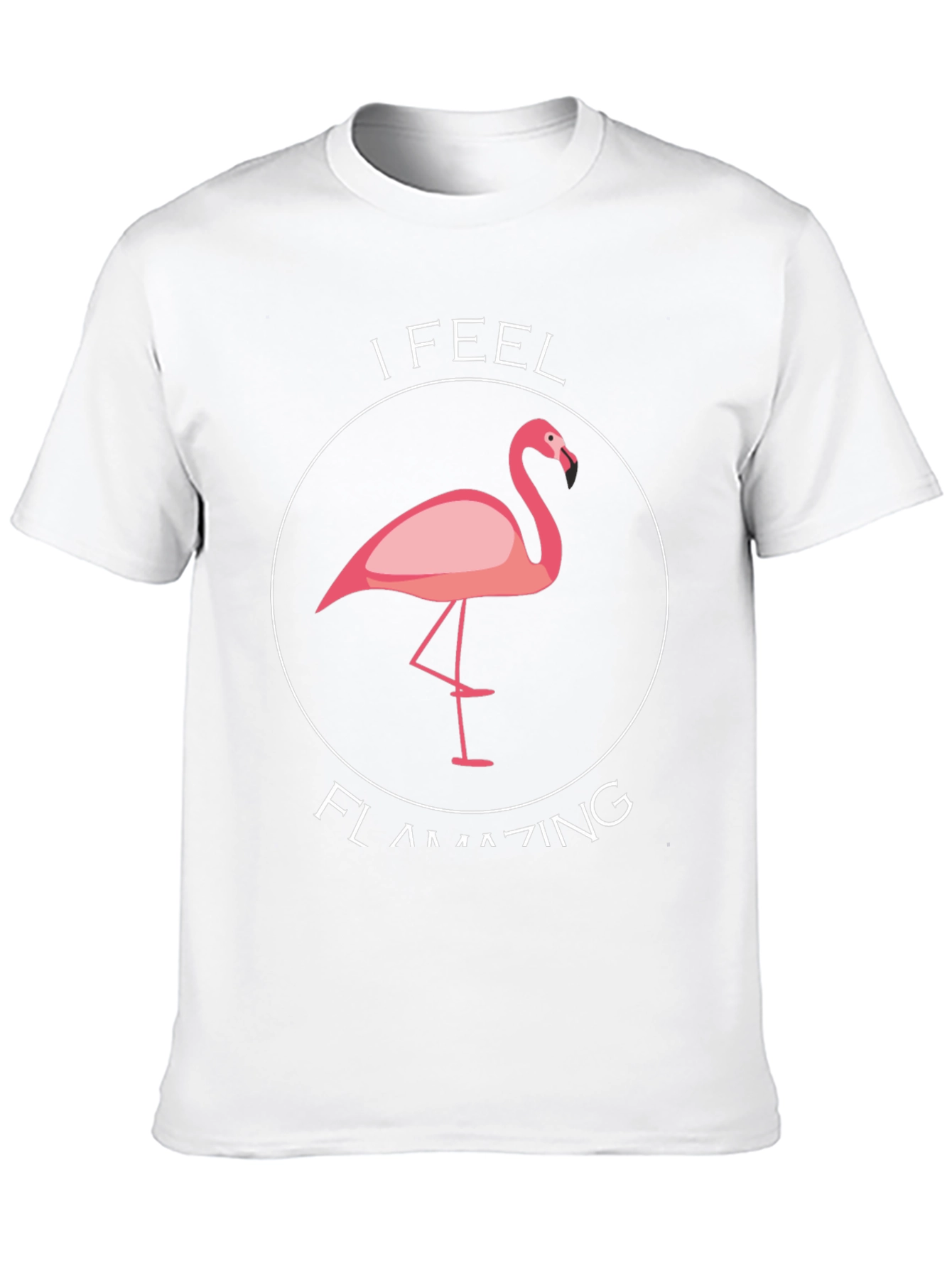 Black Flamazing T-Shirt - Funny Flamingo Graphic Tee view 10