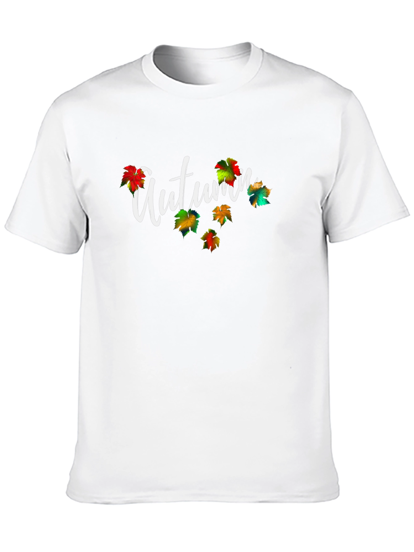 Black Autumn Leaves Graphic Tee - Black view 10