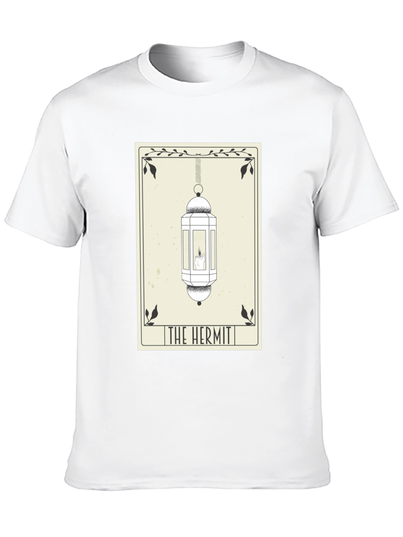 Black The Hermit Tarot Card T-Shirt - Occult Design view 10
