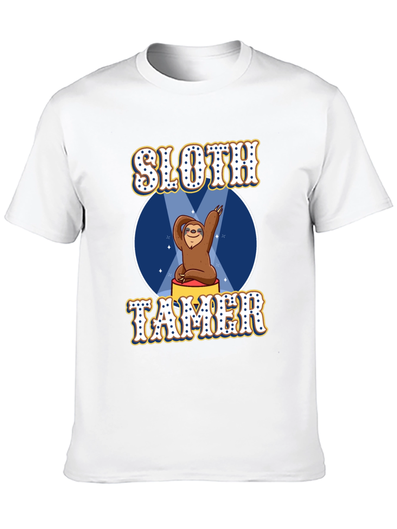 Black Sloth Tamer Graphic Tee - Funny Animal Lover T-Shirt view 10