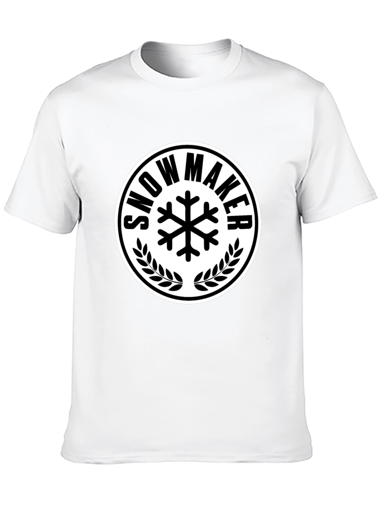 Black Snowmaker Graphic Tee - Winter Sports T-Shirt view 10