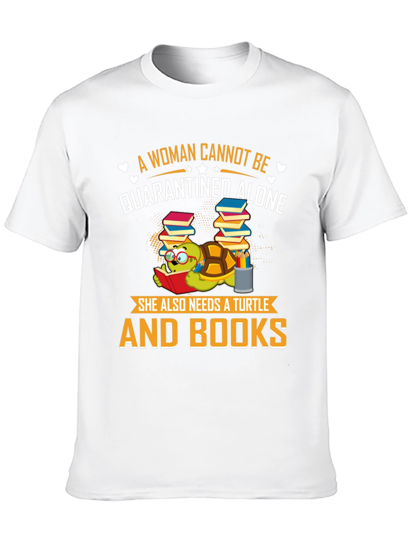 Black A Woman Cannot Be Quarantined Alone Turtle T-Shirt view 10