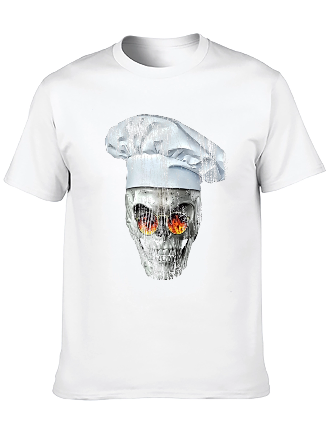 Black Skull Chef T-Shirt view 10