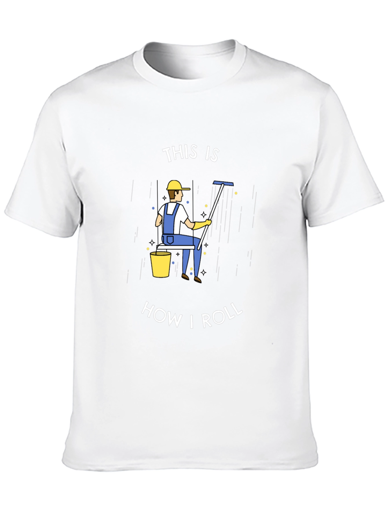 Black Window Washer T-Shirt - This is How I Roll view 10