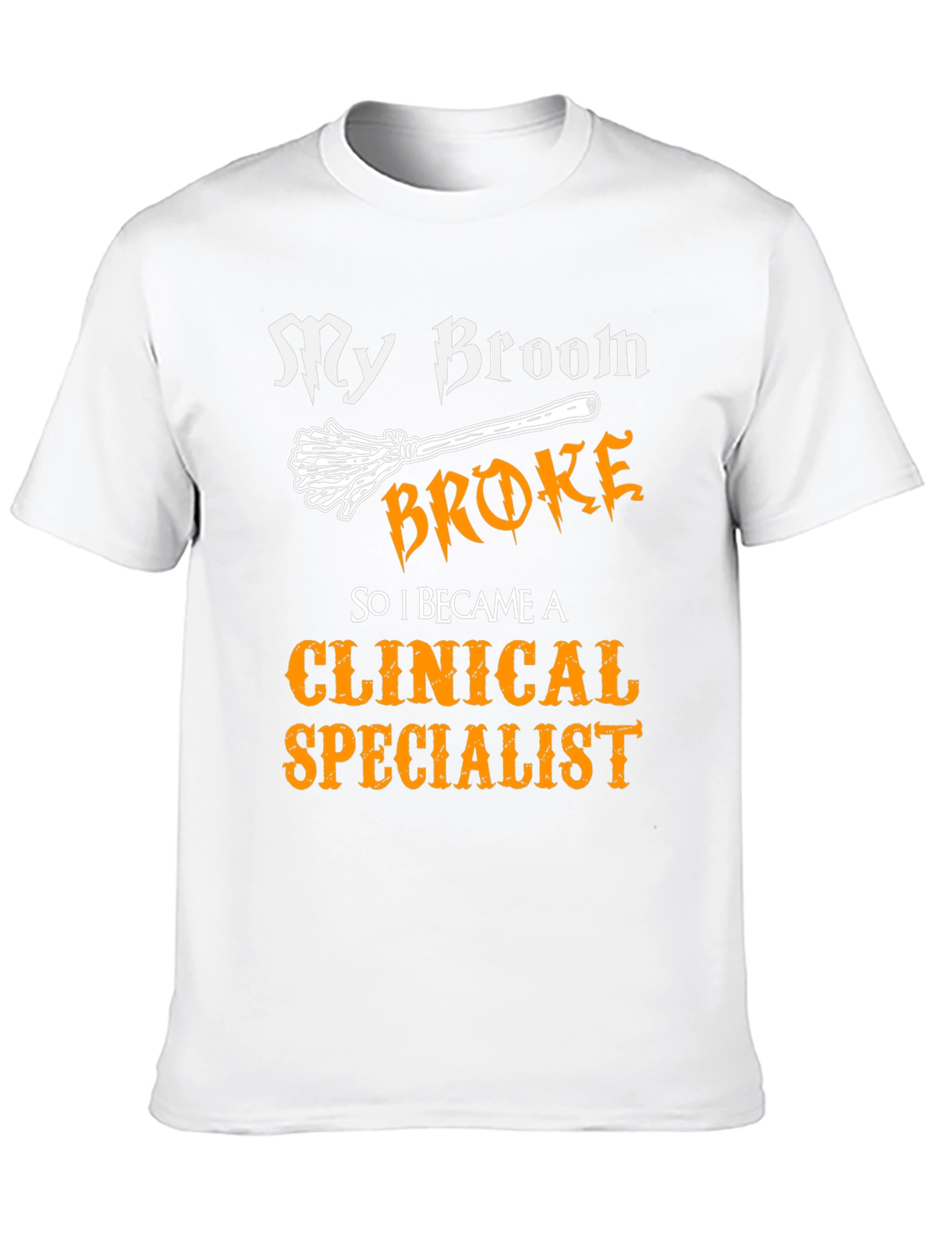Black Funny Clinical Specialist Halloween T-Shirt view 10