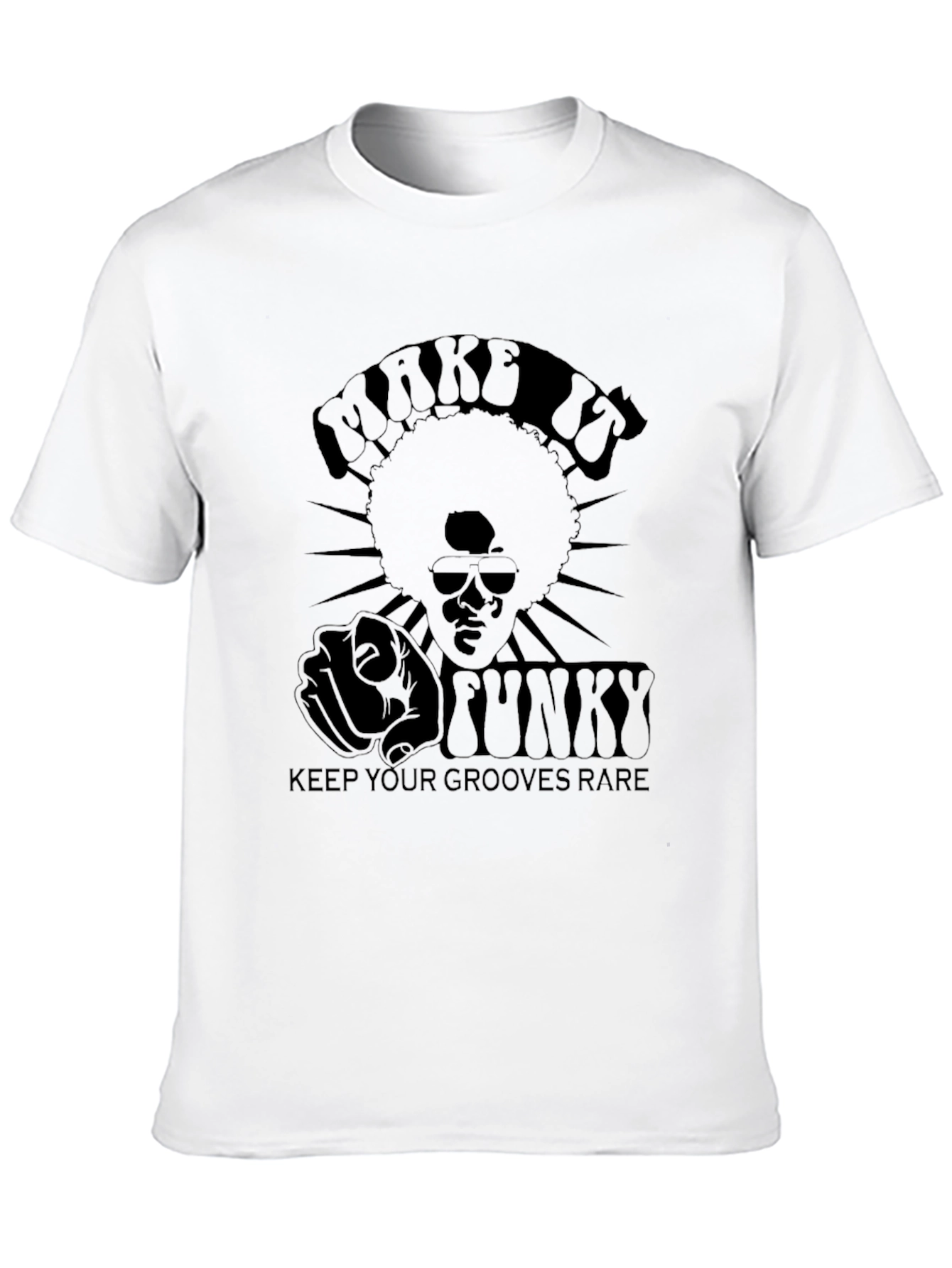 Black Make it Funky T-Shirt - Retro Grooves Rare view 10