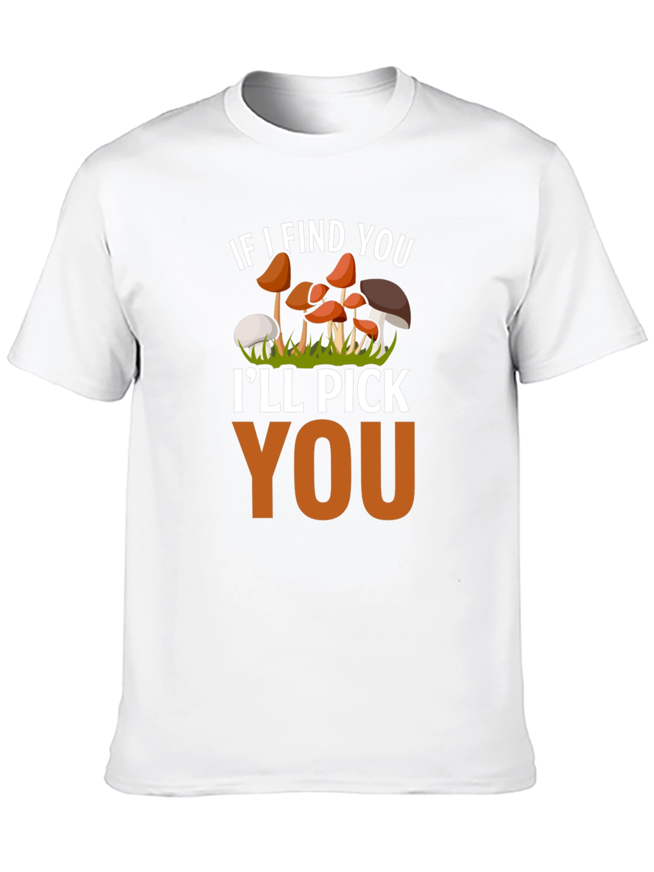 Black Mushroom Lover T-Shirt - I'll Pick You Funny Tee view 10