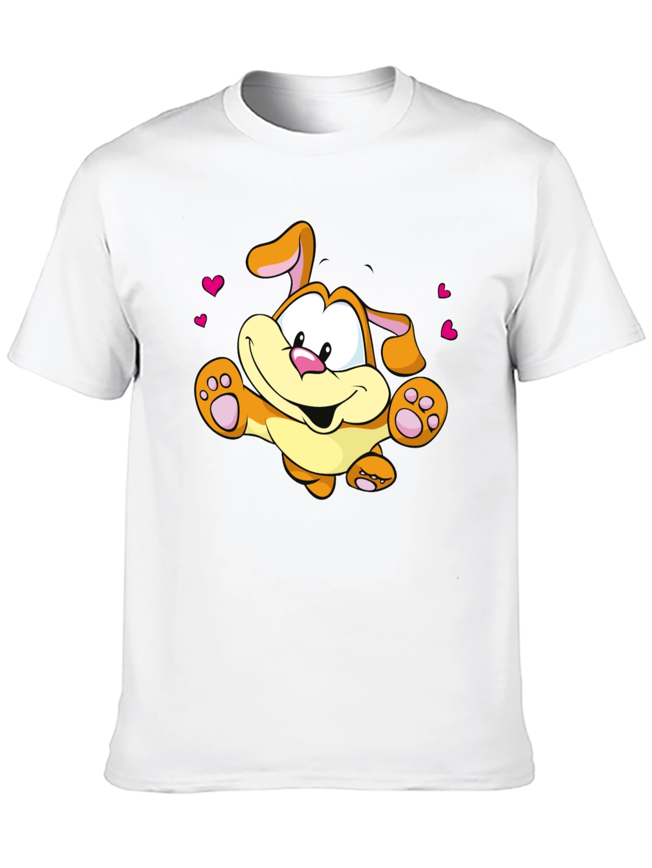 Black Cartoon Dog T-Shirt - Cute & Playful Design view 10