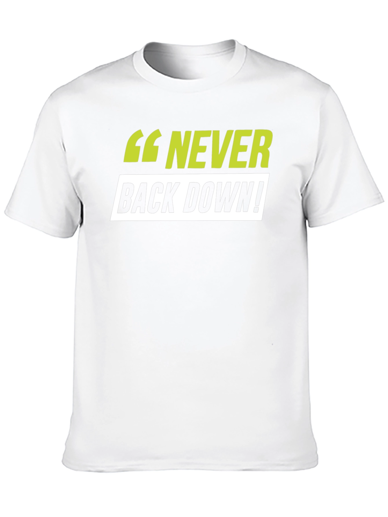 Black Never Back Down Black T-Shirt view 10
