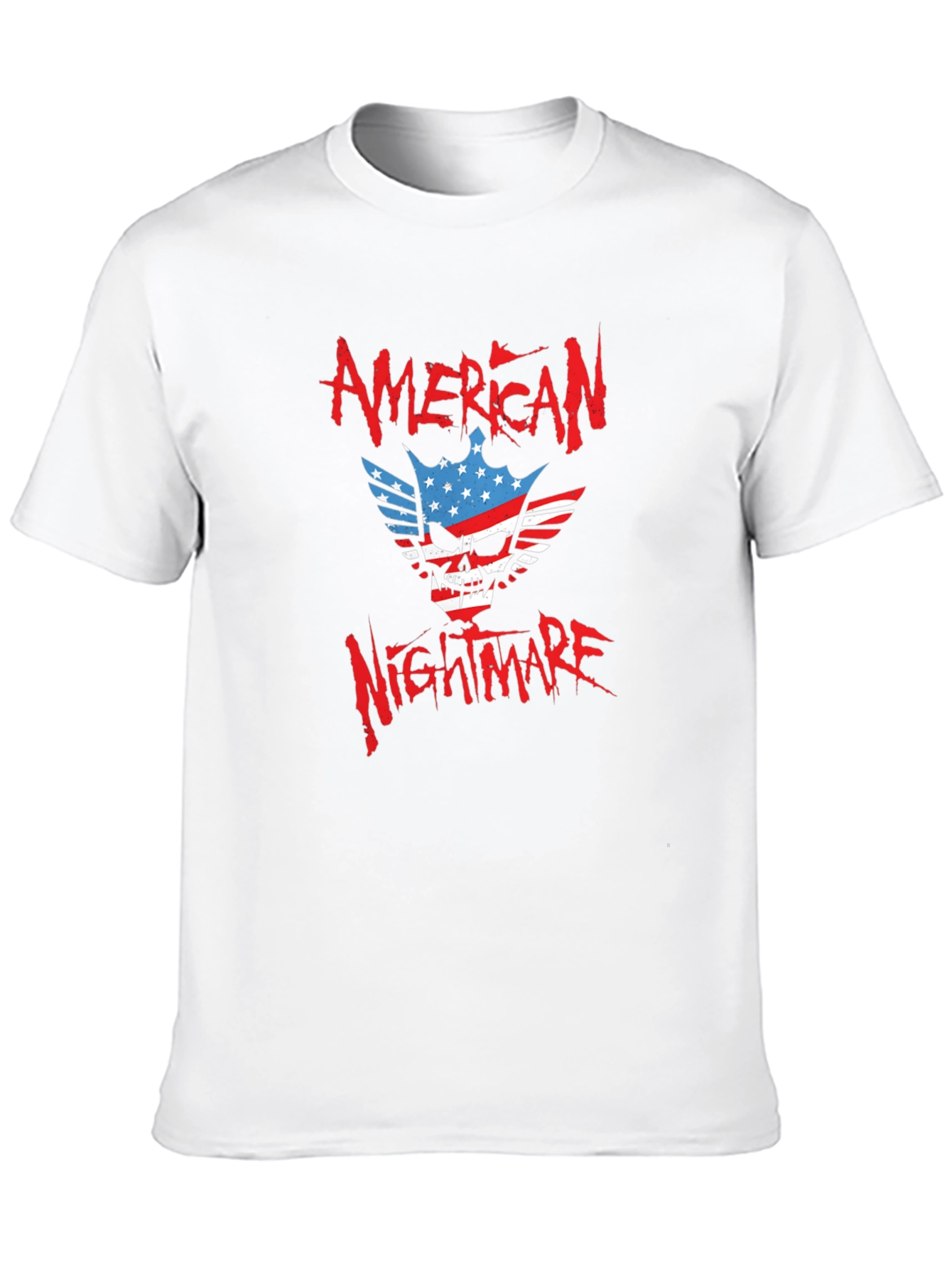 Black American Nightmare Graphic Print T-Shirt view 10