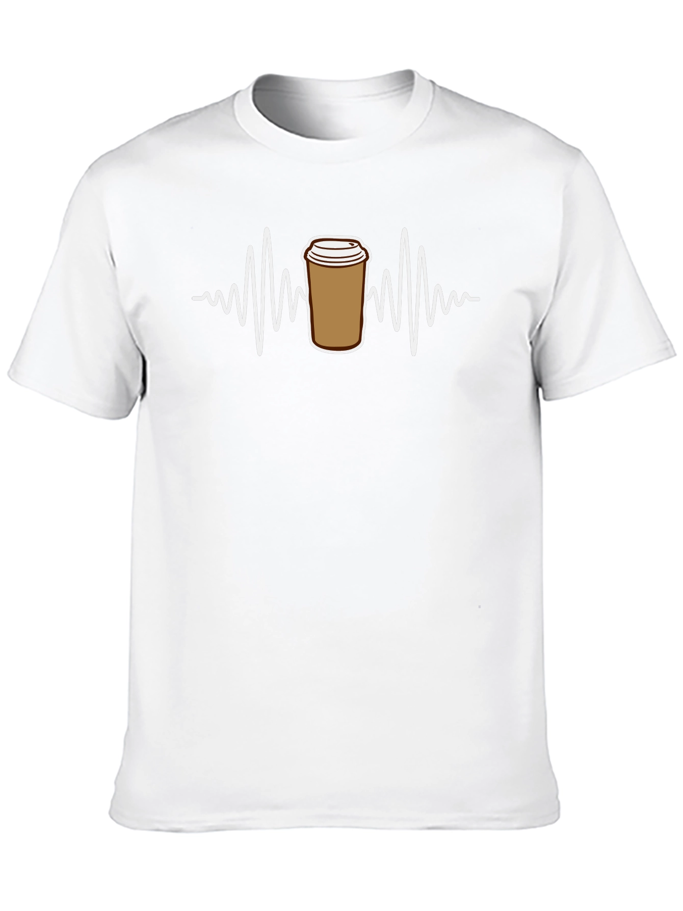 Black Coffee ECG T-Shirt - Black view 10