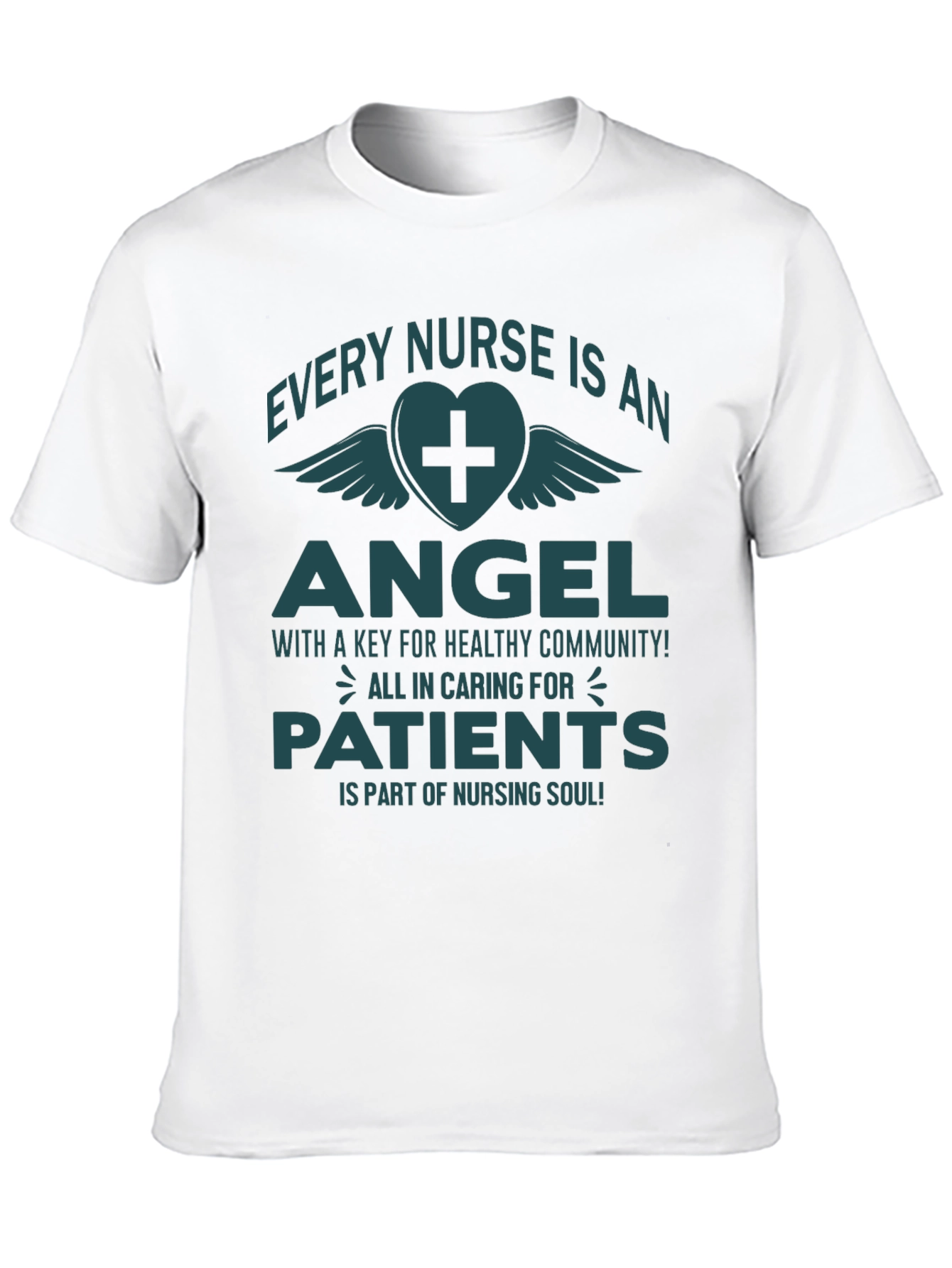 Black Every Nurse is an Angel T-Shirt view 10