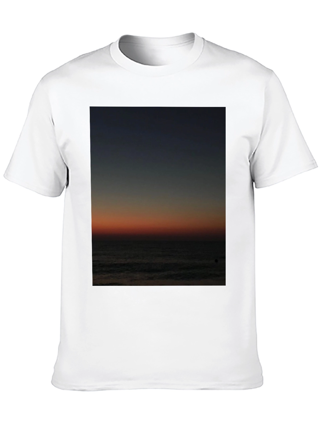 Black Sunset Ocean T-Shirt view 10