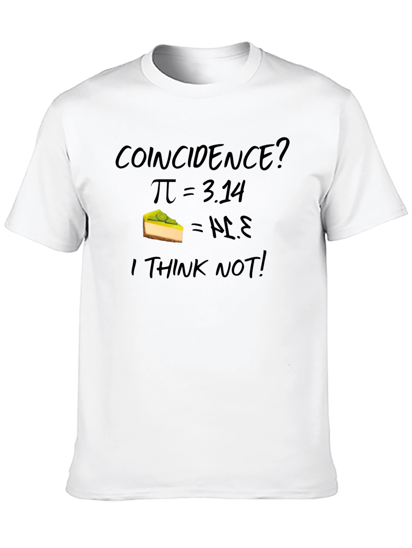Black Coincidence? Pi = 3.14, Pie T-Shirt view 10