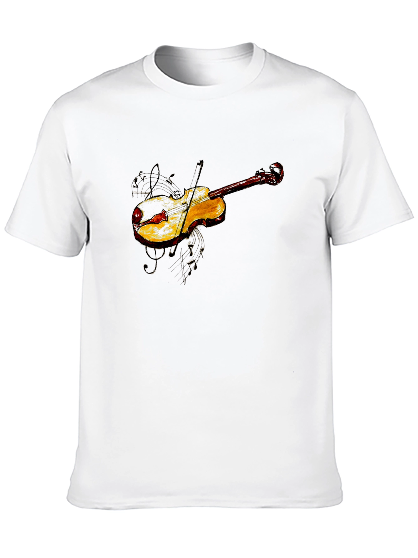 Black Violin Graphic Tee - Black Cotton Blend view 10