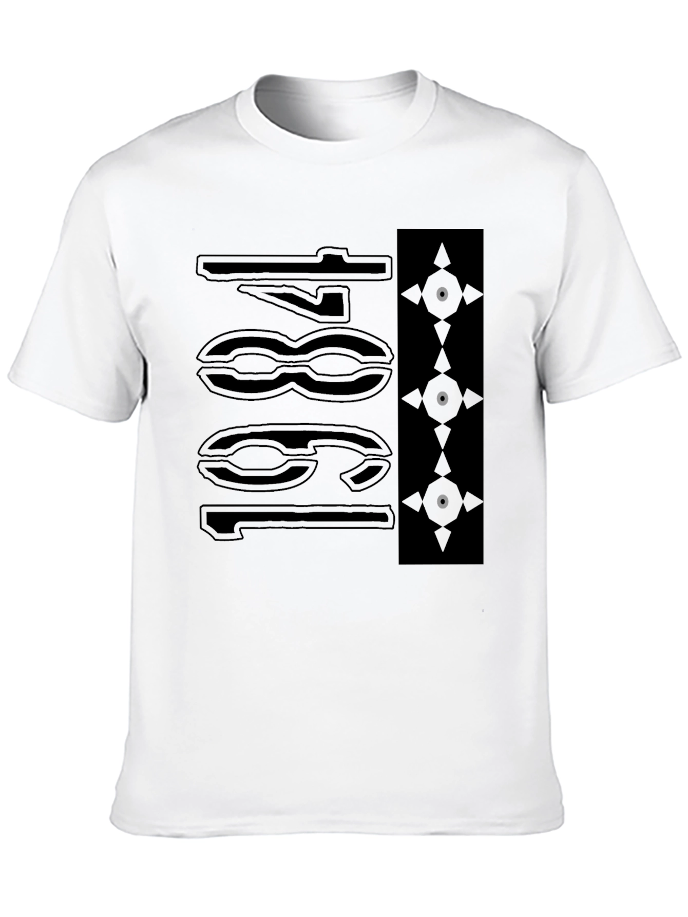 Black Abstract Graphic T-Shirt - Modern Streetwear Style view 10