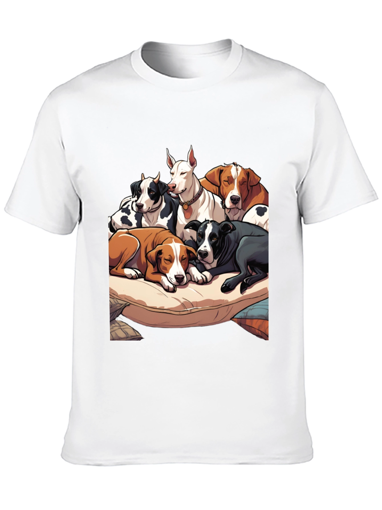Black Dogs Pileup Graphic Tee - Soft Cotton view 10