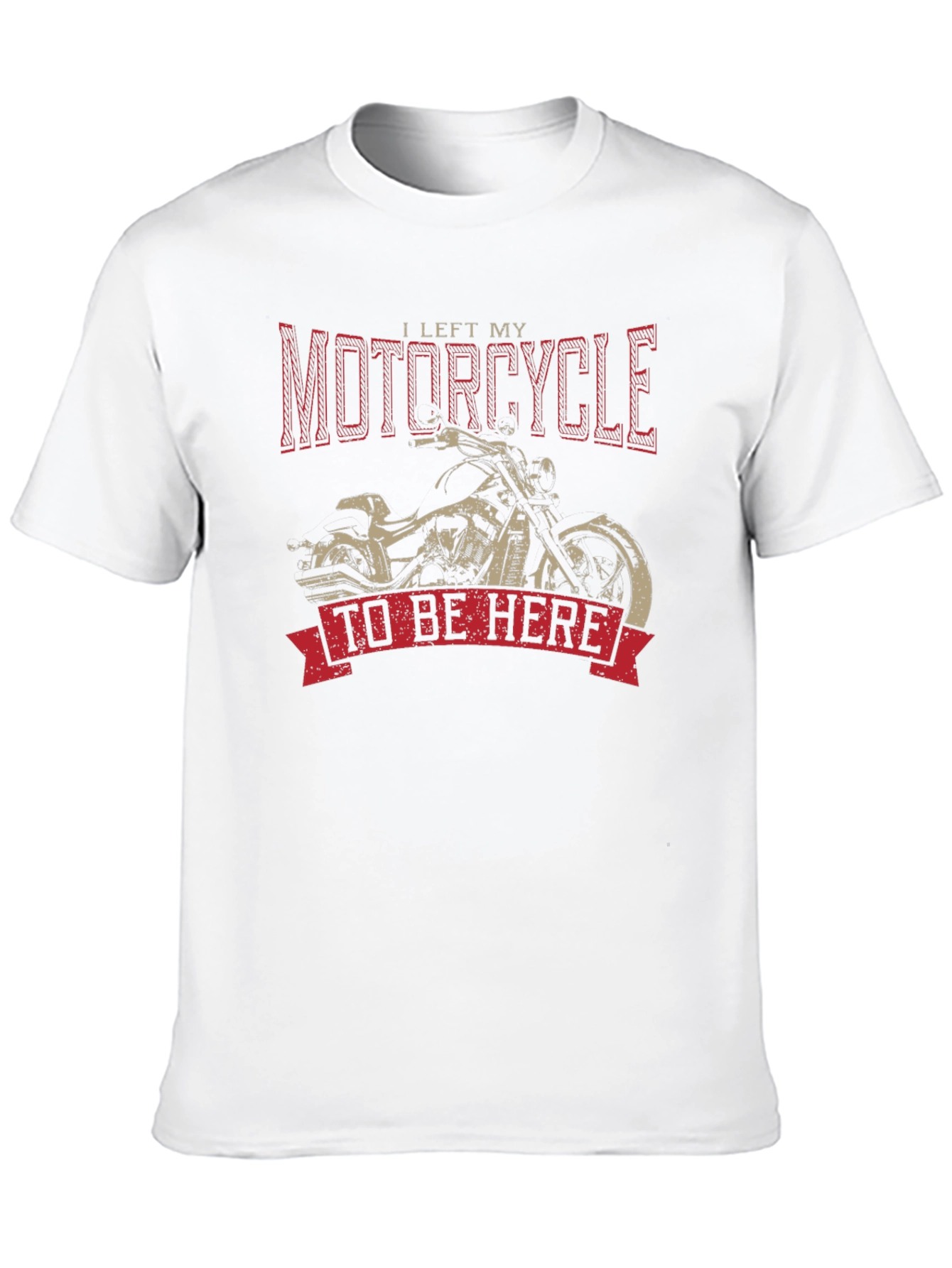 Black Motorcycle T-Shirt - I Left My Motorcycle To Be Here view 10